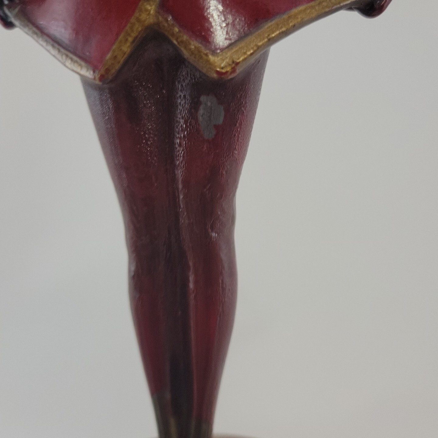 Joseph Lorenzl “The Kiss” Art Deco Painted Bronze Figure on Alabaster Lamp
