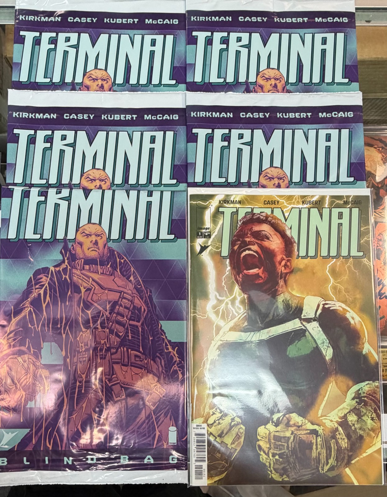 TERMINAL 1 BLIND BAG (UNOPEN) LOT OF 5 PLUS 1:25 INCENTIVE VARIANT