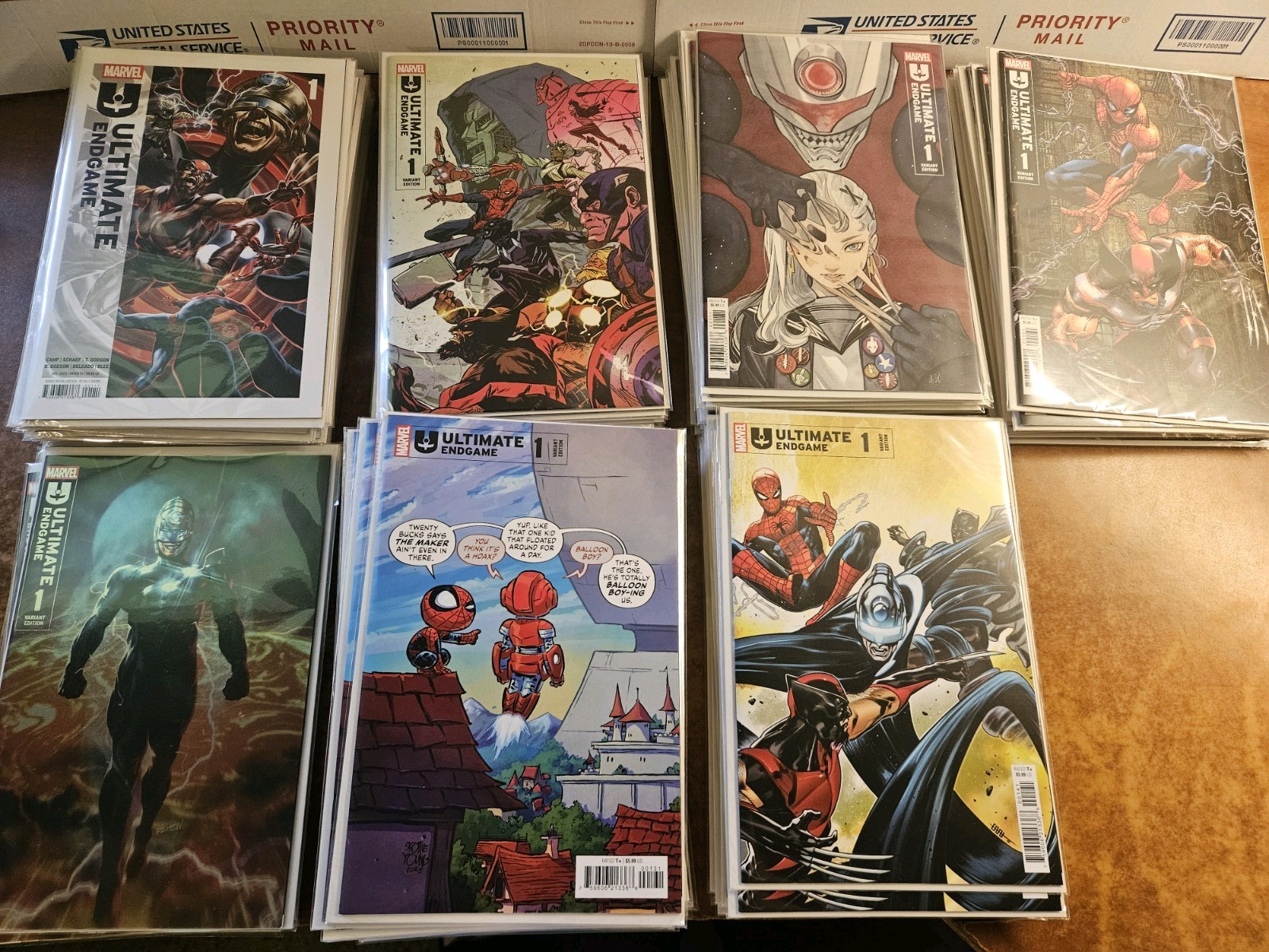 Ultimate Endgame #1 7 Cover Complete Set Marvel Comics NM 1st Print