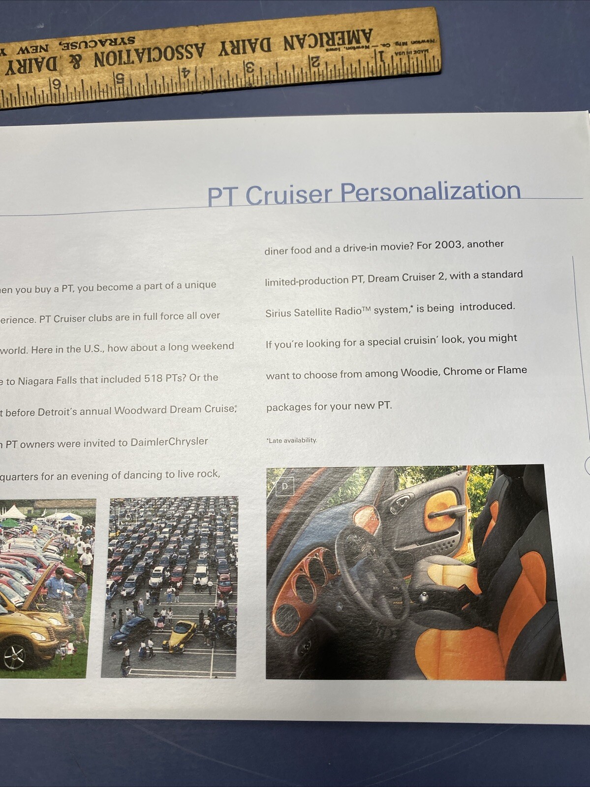 Vintage NOS 2003 Chrysler PT Cruiser dealership brochure 30 Pages