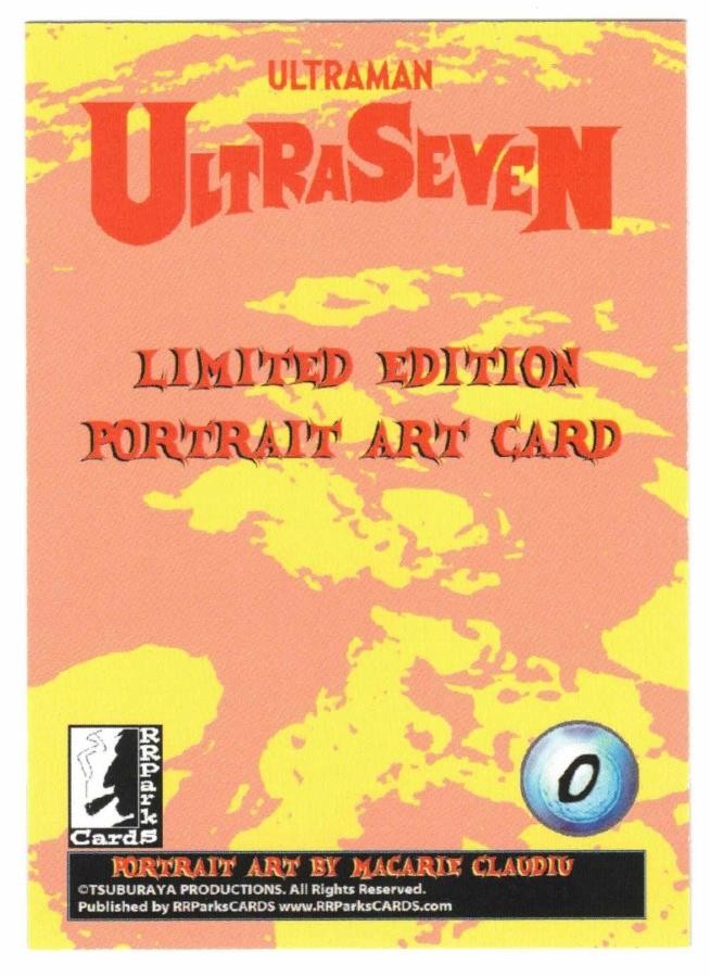 Ultraman Series 2. Macarie Claudiu UltraSeven Portrait Art Insert Card #0