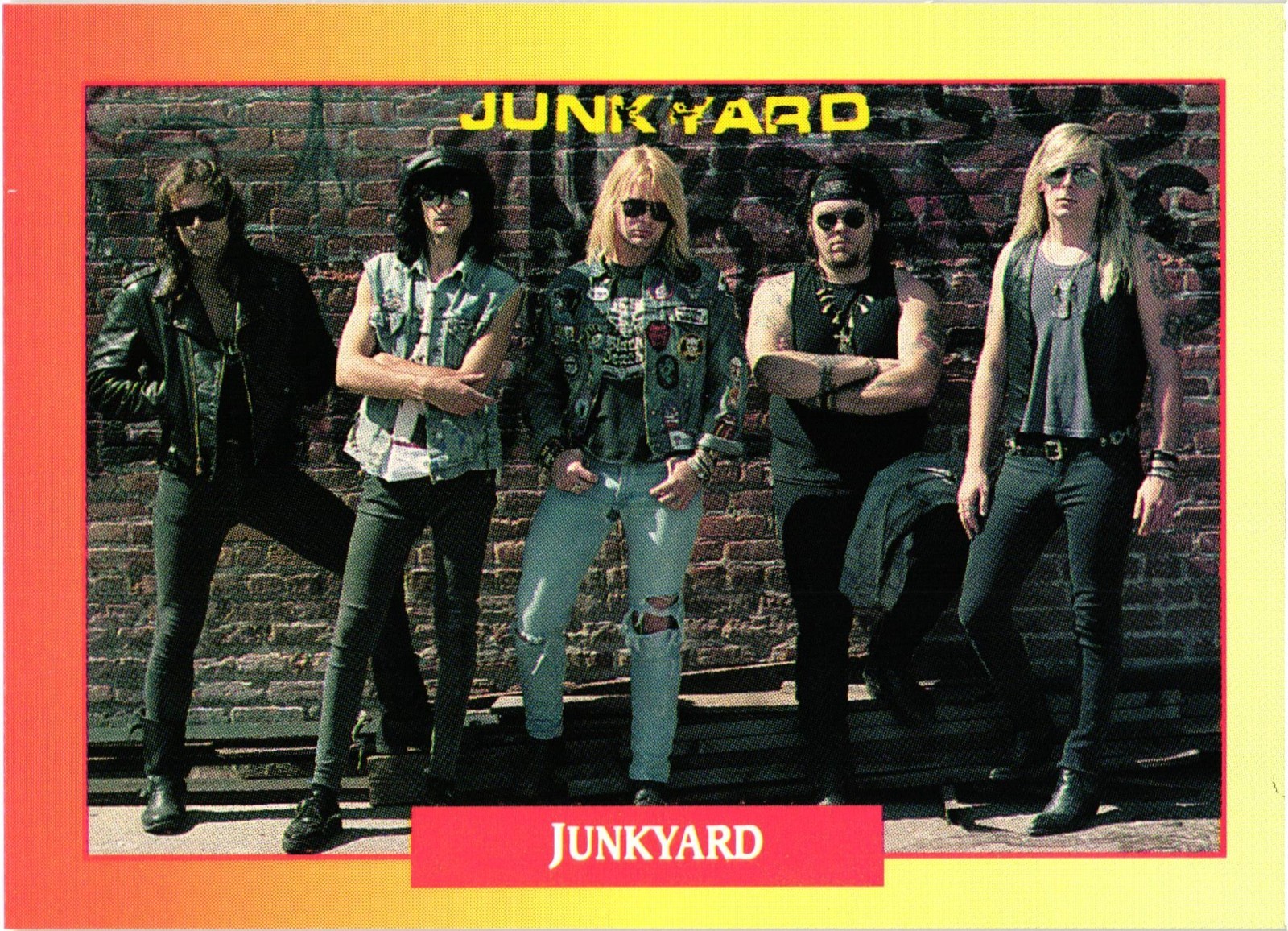 Rock Cards Series 1 #130 Junkyard Single Card 1991 Brockum