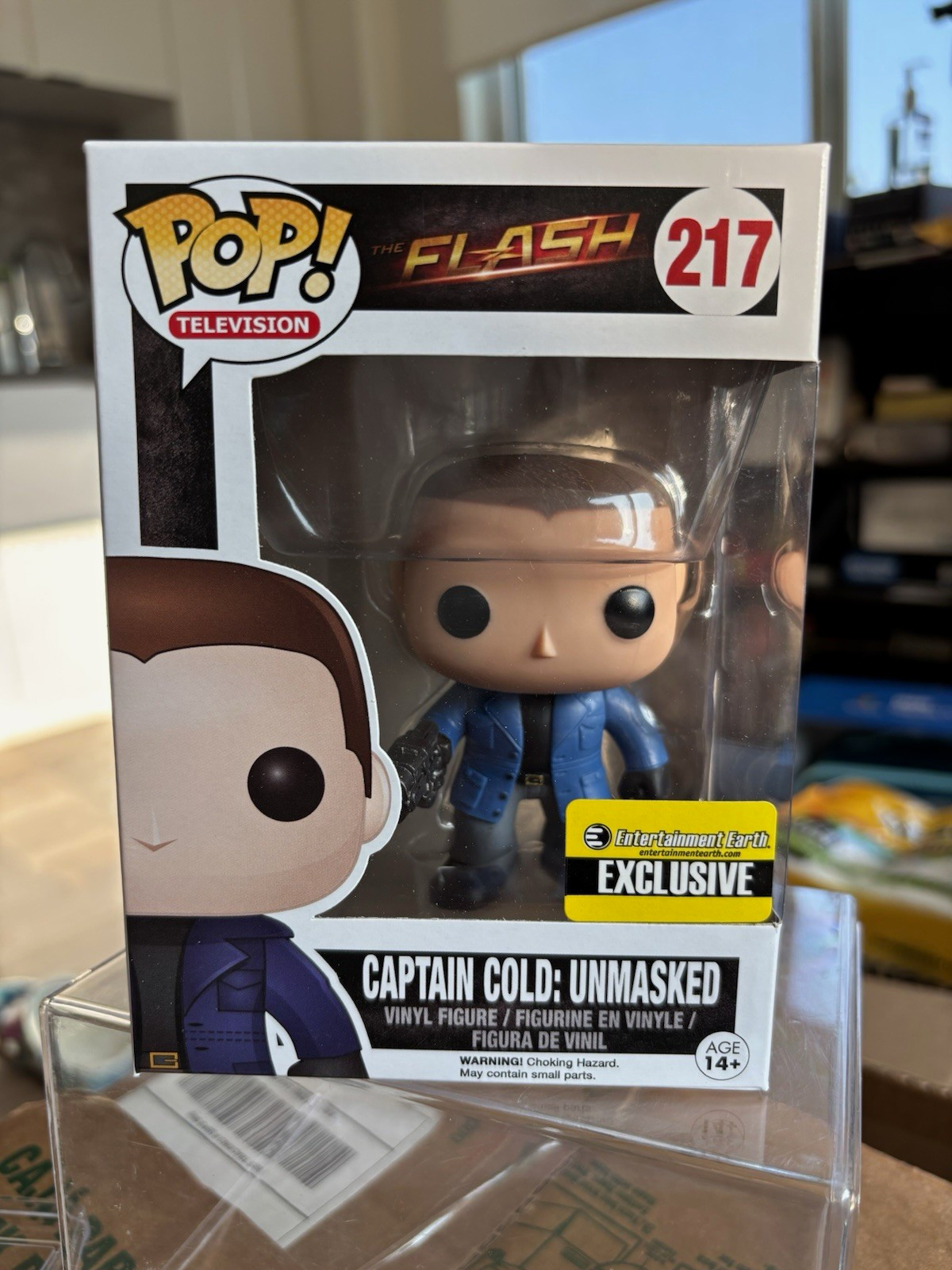 Funko Pop! 2015 The Flash Captain Cold Unmasked #217 Ent Earth Exclusive