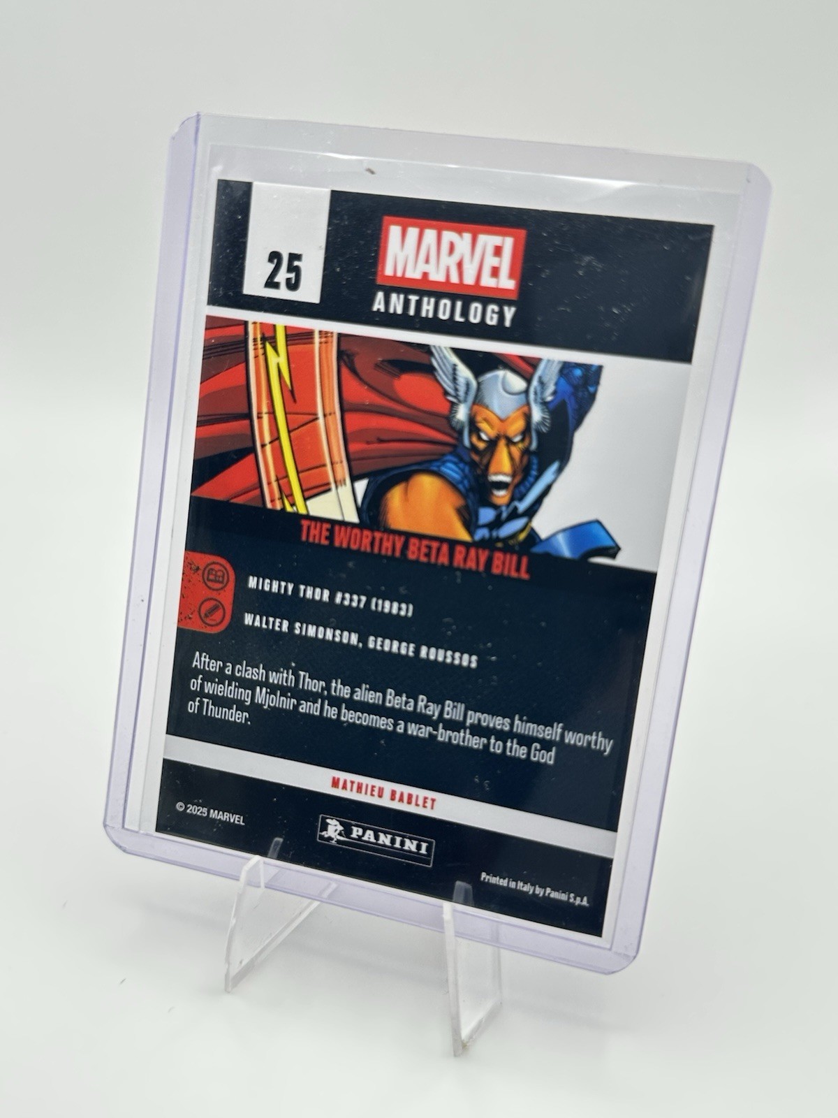 Panini Marvel Anthology The Worthy Beta Ray Bill #25 54/500