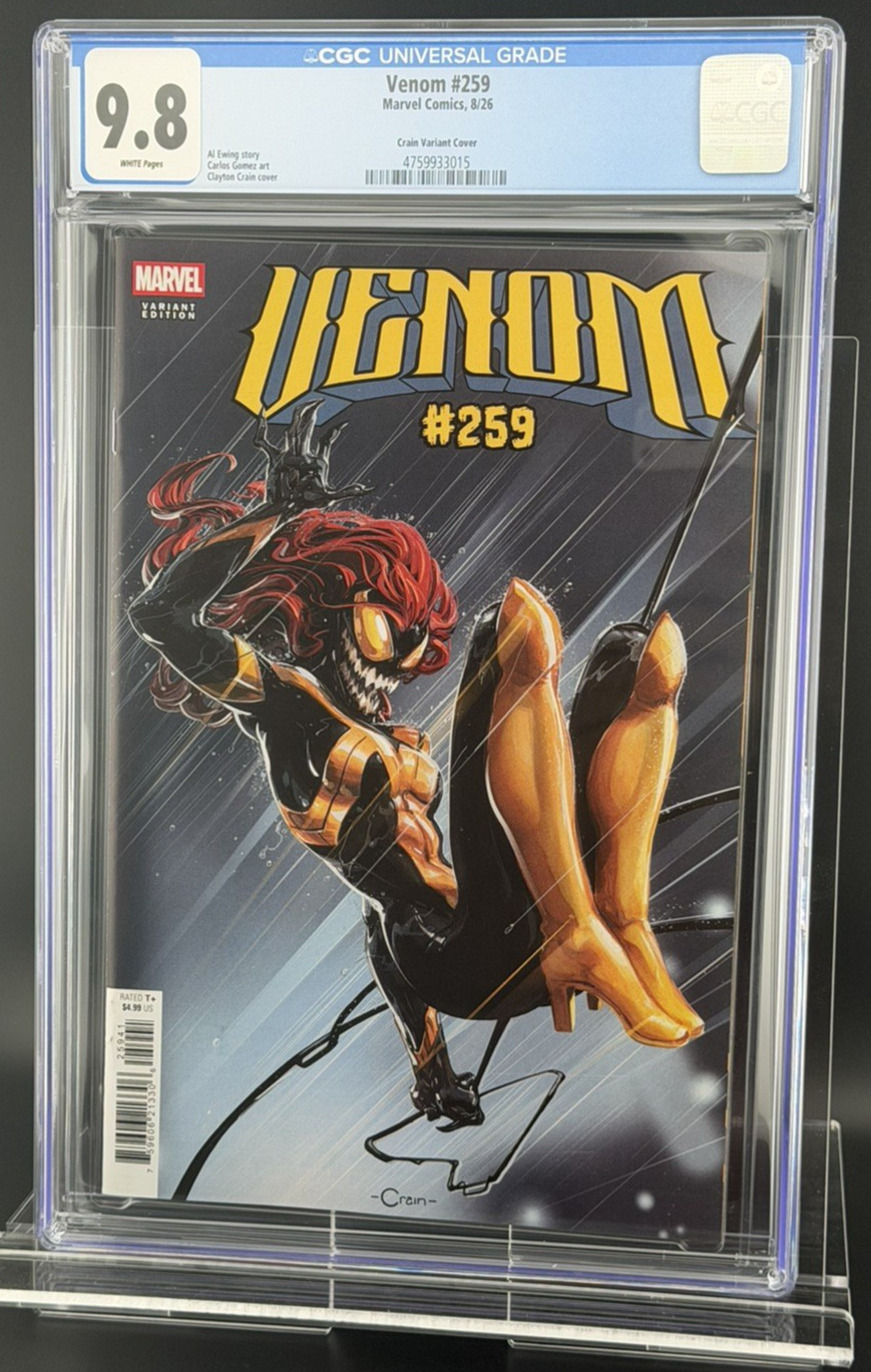 VENOM #259 – CGC 9.8 – CLAYTON CRAIN VARIANT COVER – MARVEL COMICS