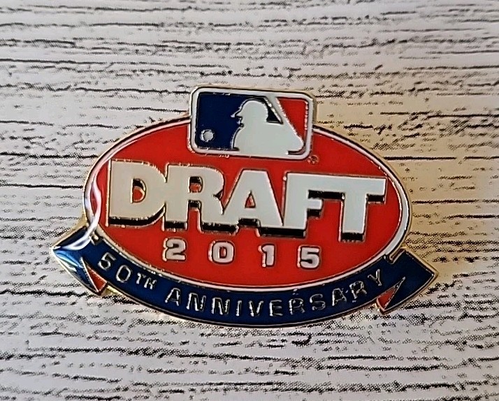 Major League Baseball MLB Draft Lapel Pin 2015 Collectible Rare HTF 50th