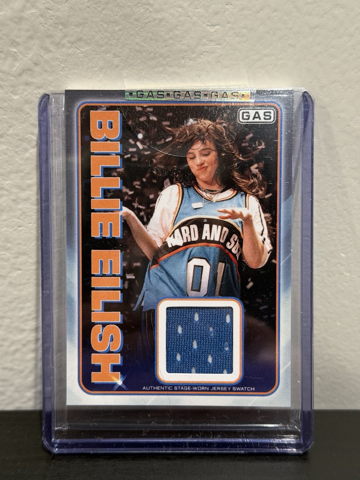 Billie Eilish x GAS Stage-Worn Jersey Relic Card (Recycled Paper) x/400