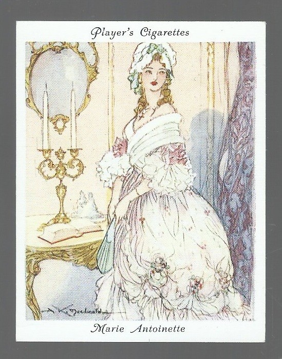 1937 PLAYER & SONS FAMOUS BEAUTIES #20 MARIE ANTOINETTE NM+ QUEEN