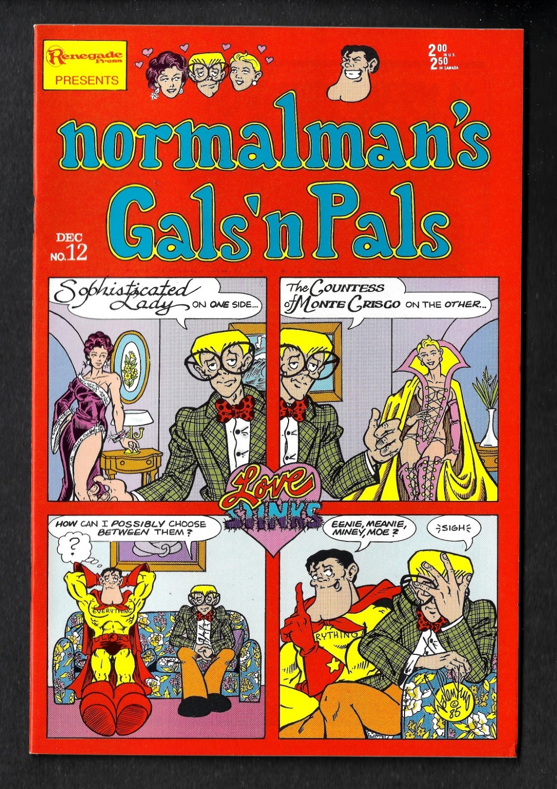 Normalman’s Gals ‘n Pals #12 December 1985 Renegade Press C6595