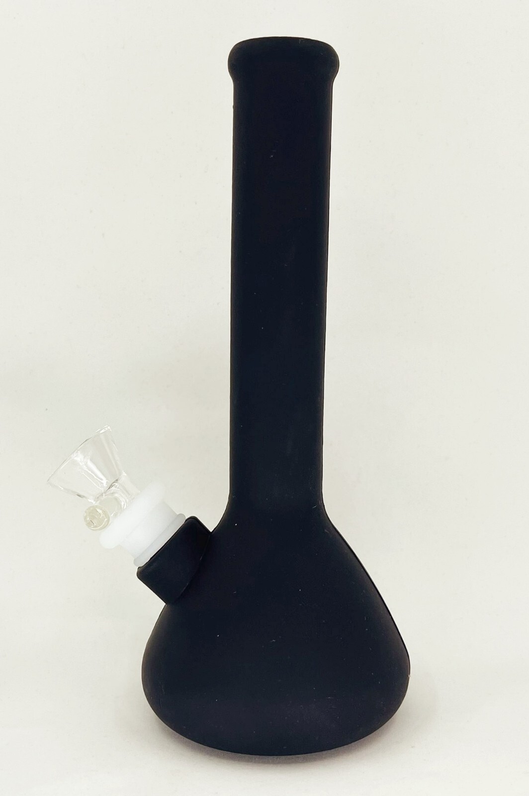 8″ Inch BLACK 4 PIECE Unbreakable Silicone Bong Detachable Water Pipe + SCREENS!