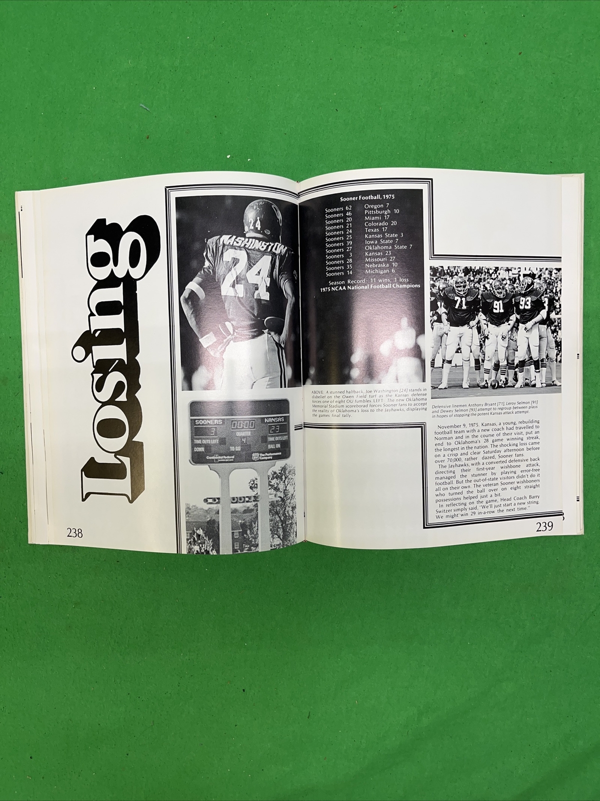 EXCELLENT + PLUS / NEAR MINT! 1976 University of Oklahoma Sooner Yearbook OU #A