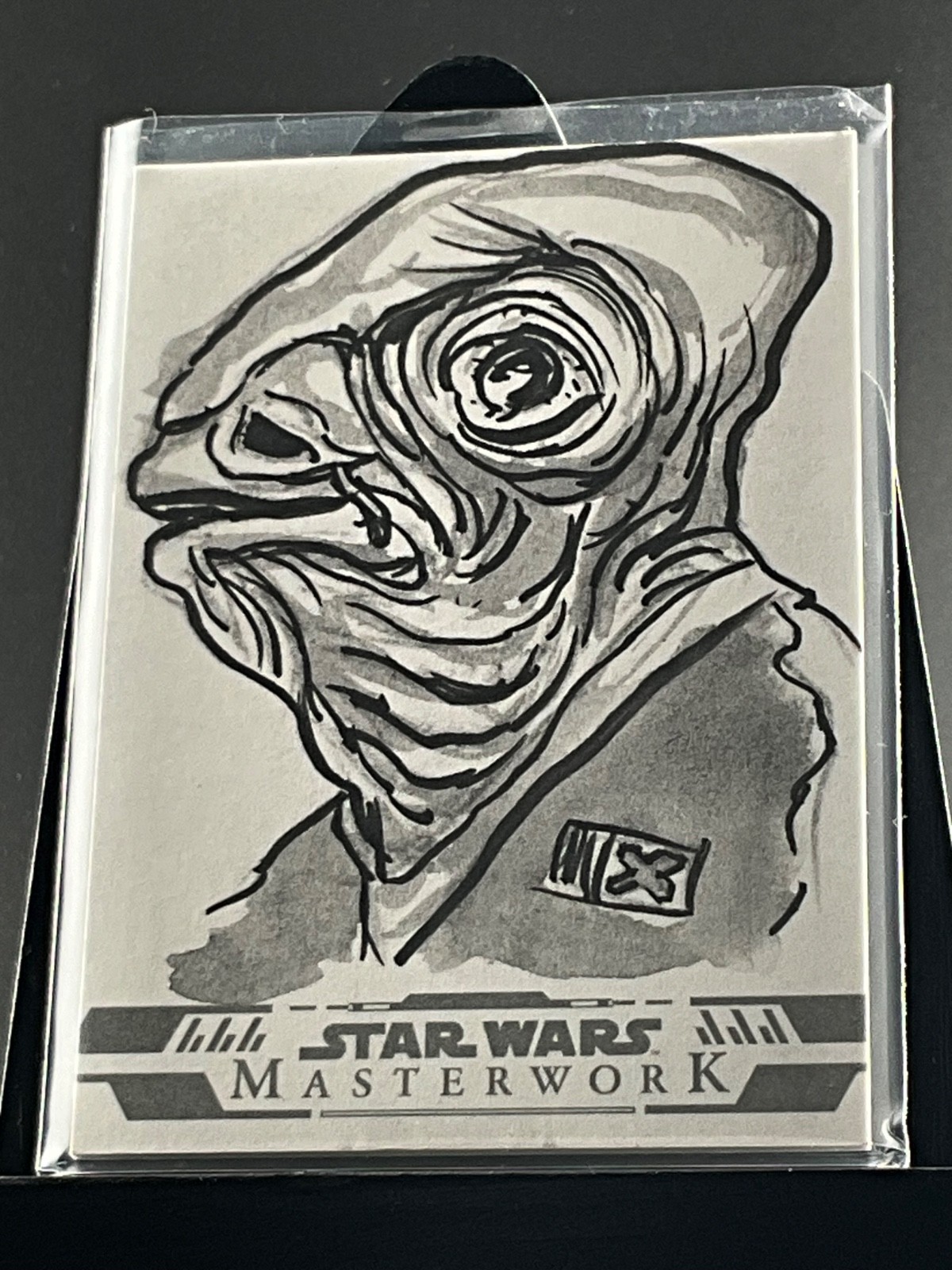 Topps Star Wars Masterwork ADMIRAL ACKBAR Sketch Card by Neil Camera