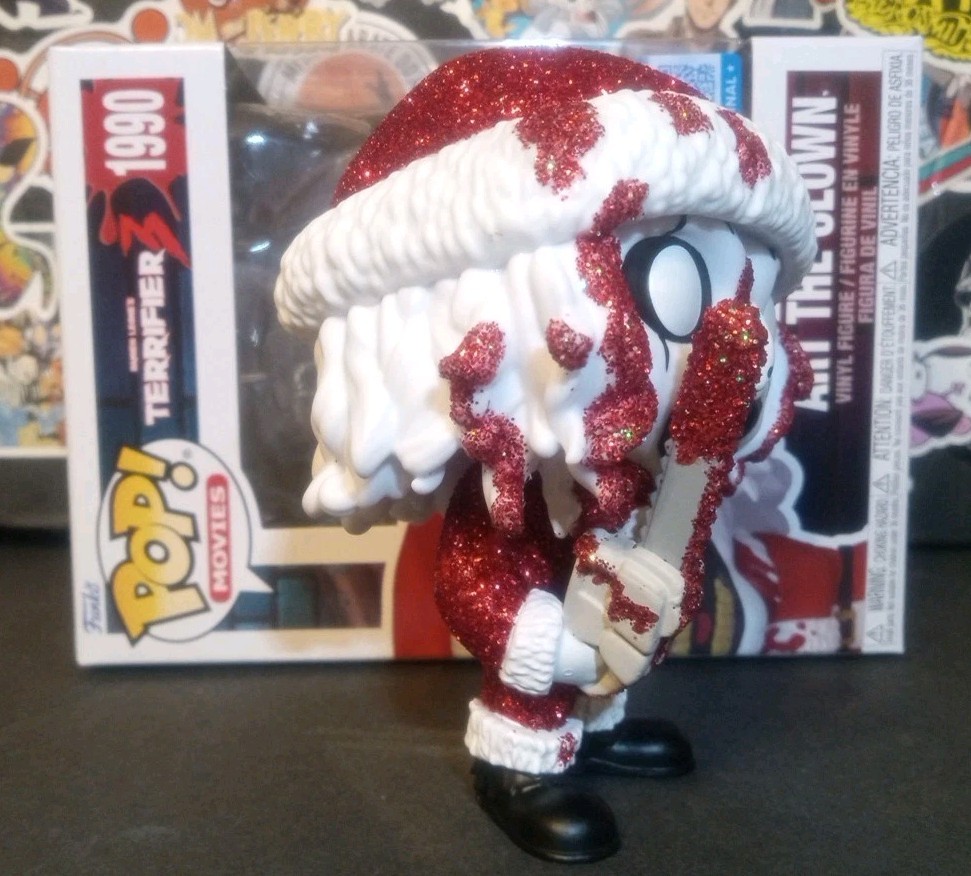 Funko Pop! (DIAMOND) Terrifier 3 ART THE CLOWN (Santa) #1990 Exclusive CUSTOM