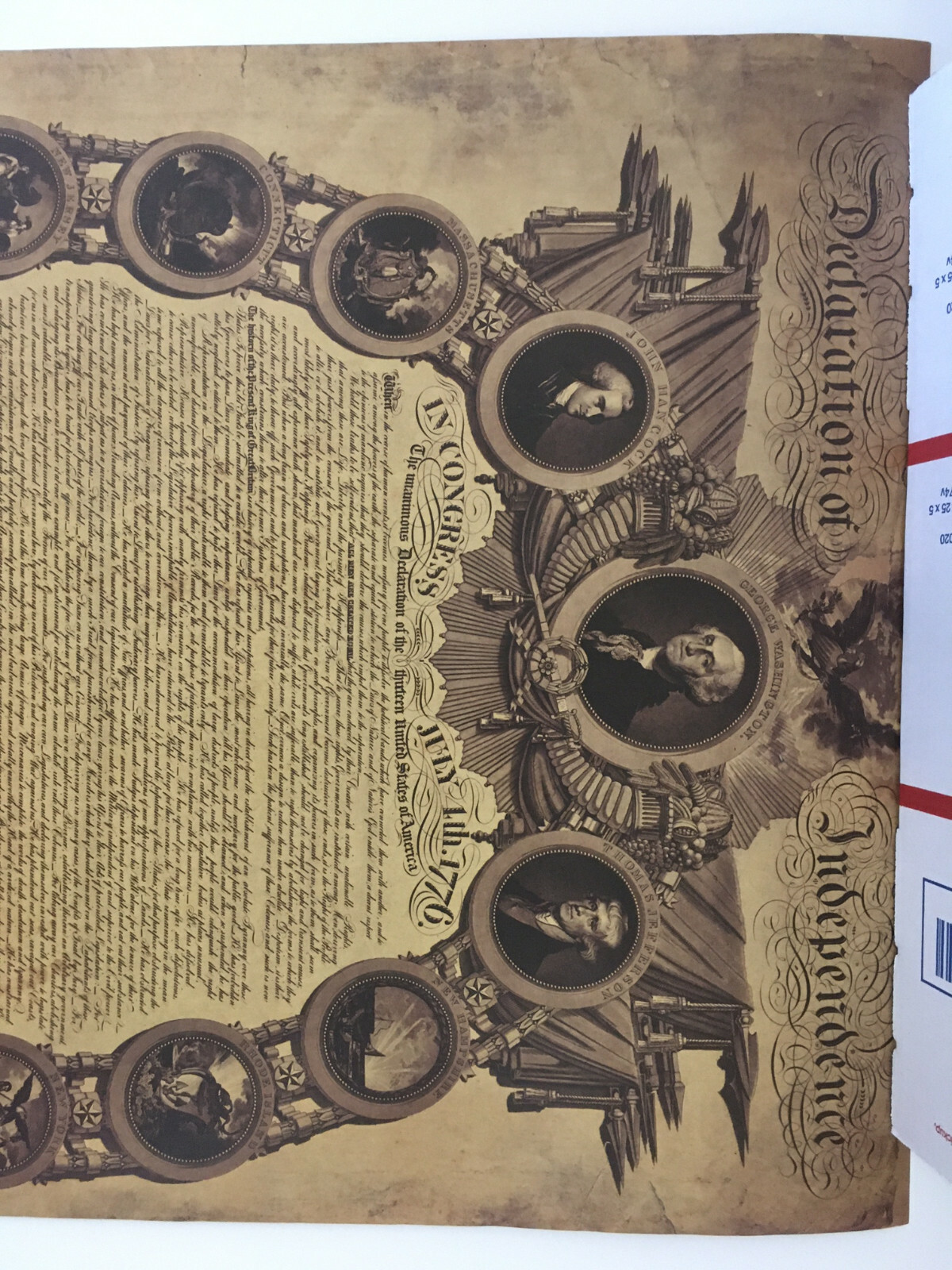 Declaration of Independence America Poster Replica Large US history