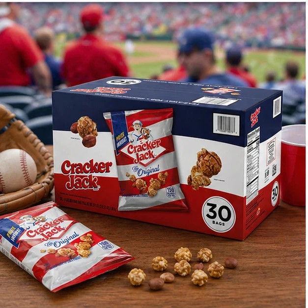 Cracker Jack Original Caramel Popcorn & Peanuts 1.25 oz 30 Pack