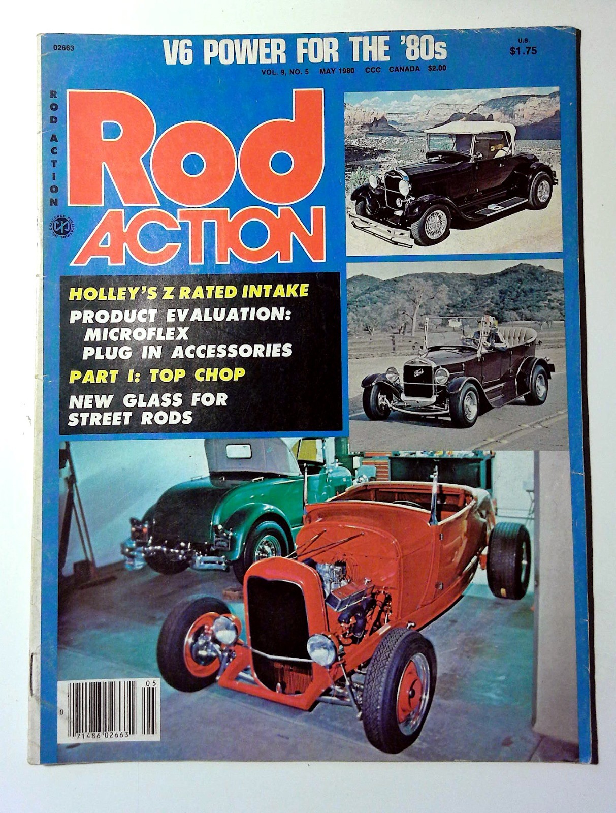 Rod Action Vintage 1980 Car Magazine Vol. 9 No. 5 May Illustrated