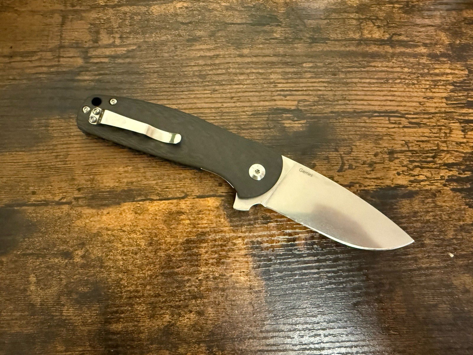 MODIFIED Kizer Gemini S35VN Steel Folding Flipper Pocket Knife READ DESCRIPTION