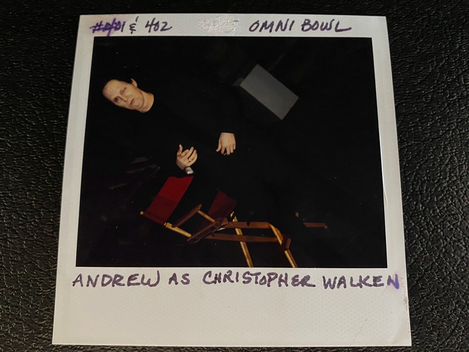 Andrew Bowen as Christopher Walken MADtv Polaroid Wardrobe Original Photo Mad TV