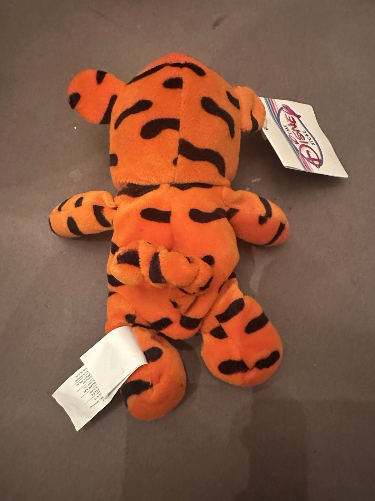 Disney Store Pooh As Tigger Bean Bag Plush 8″ 1999 NWT