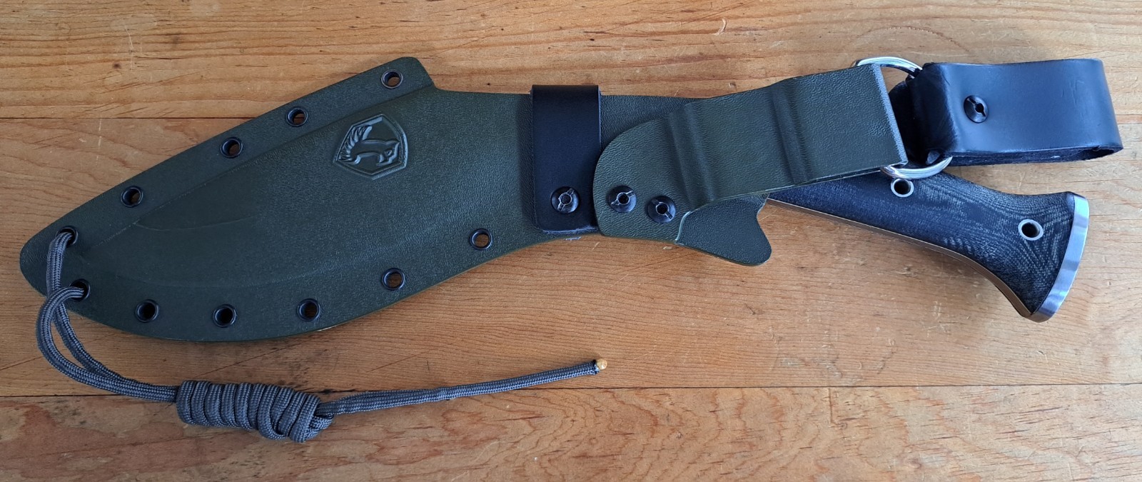 Condor Tool & Knife K-Tact Kukri Knife 1075 Blade Green Micarta