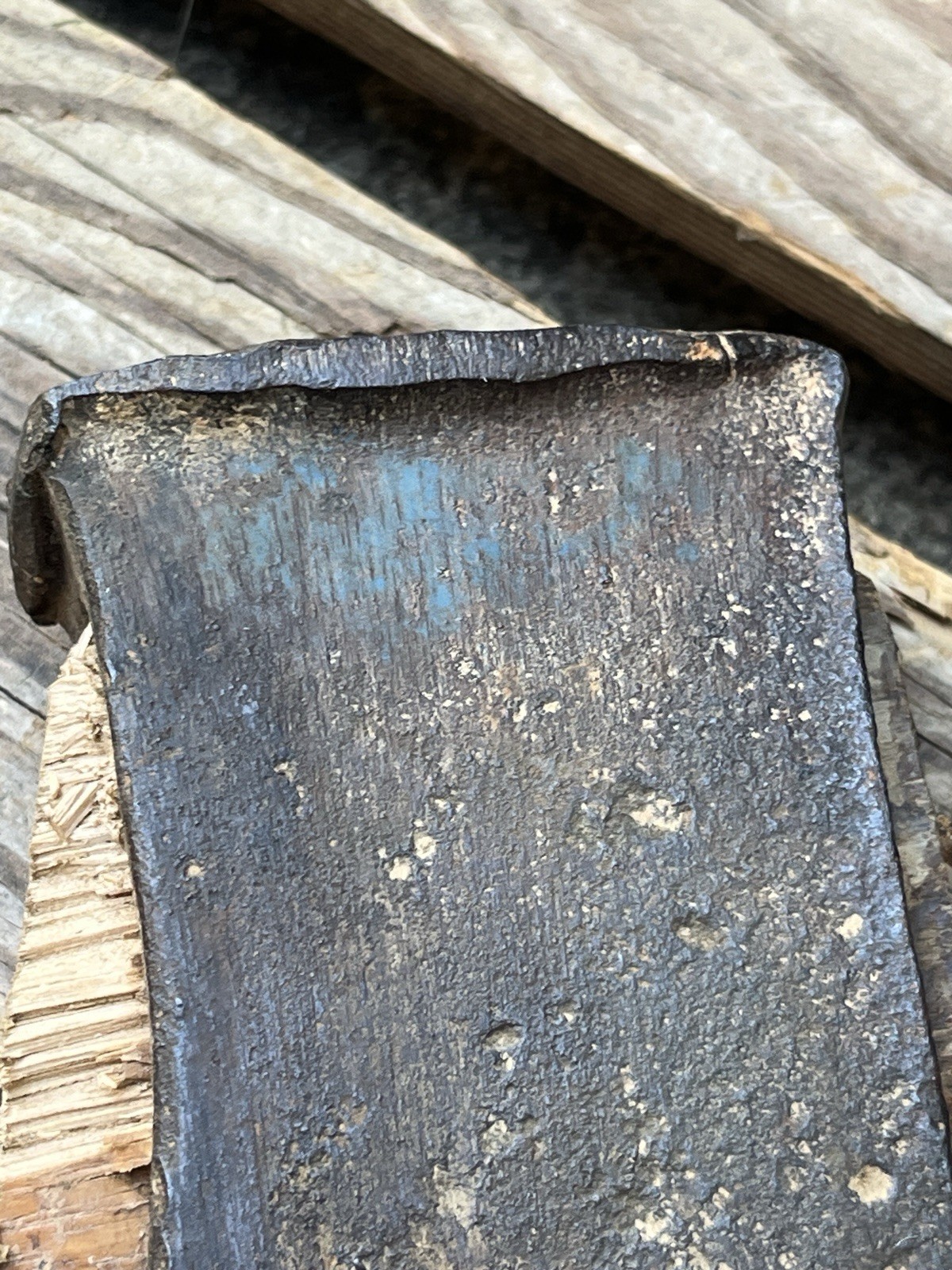 Vintage Axe Head 3 1/2 Pounds Recessed Stamp Mushroomed Poll