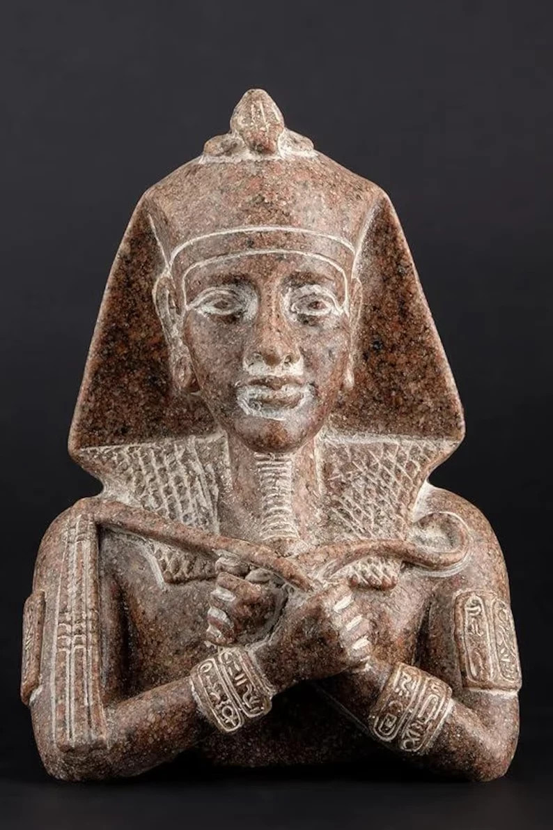 Rare Pharaonic Head King Akhenaten Authentic Ancient Egyptian Artifact 1336 BC