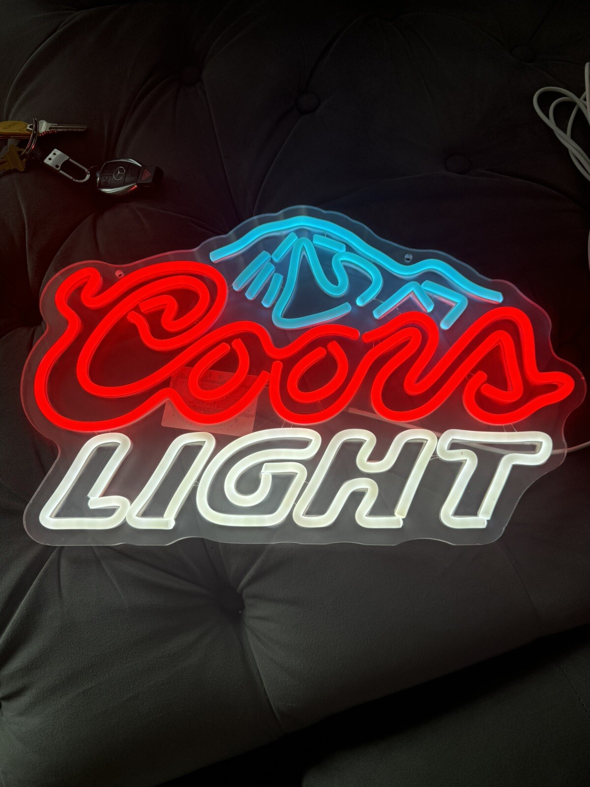 Coors Light Neon Sign Wall Decor Neon Lights Bedroom LED Beer Coors Light Dorm