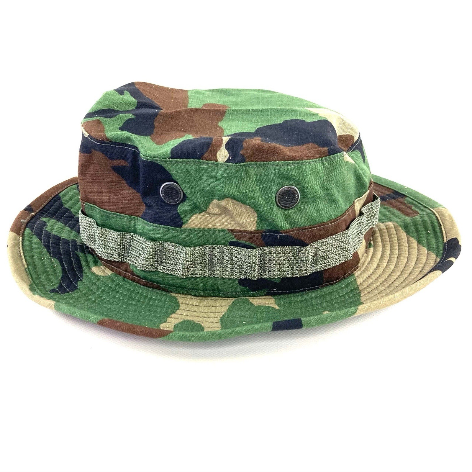 hat sun woodland camouflage pattern type III usgi m81 boonie 6 7/8
