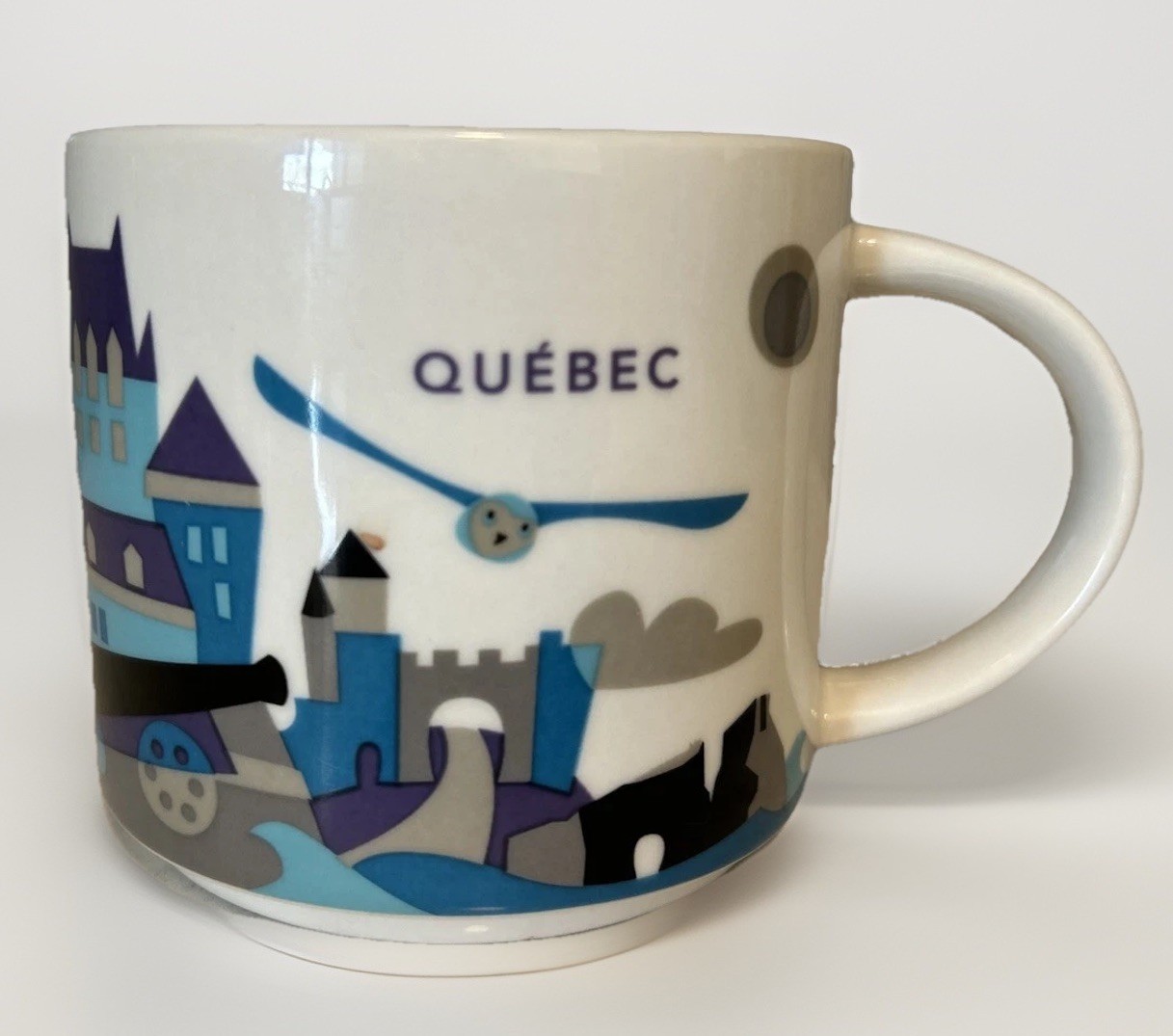 Starbucks Quebec “You Are Here” Icon Mug YAH 14 Oz Retired Series 2015 EUC