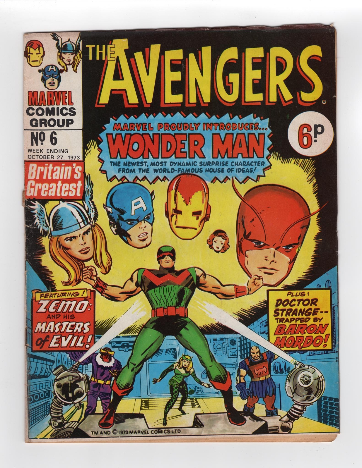 1964 MARVEL AVENGERS #9 + STRANGE TALES #117 1ST APP OF WONDER MAN KEY RARE UK