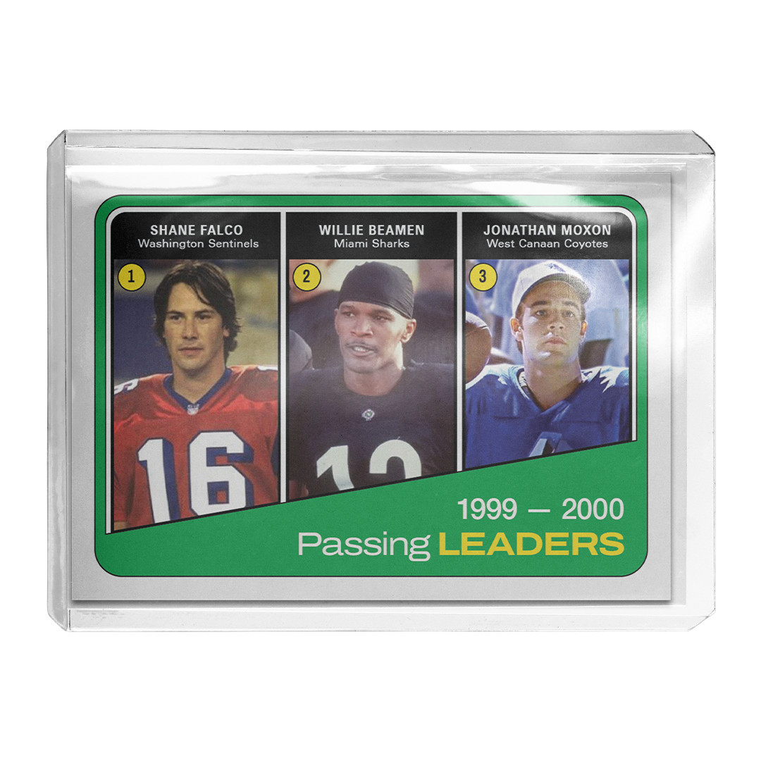 Custom Shane Falco Willie Beamen Jonathan Moxon Novelty 1972 Football Card