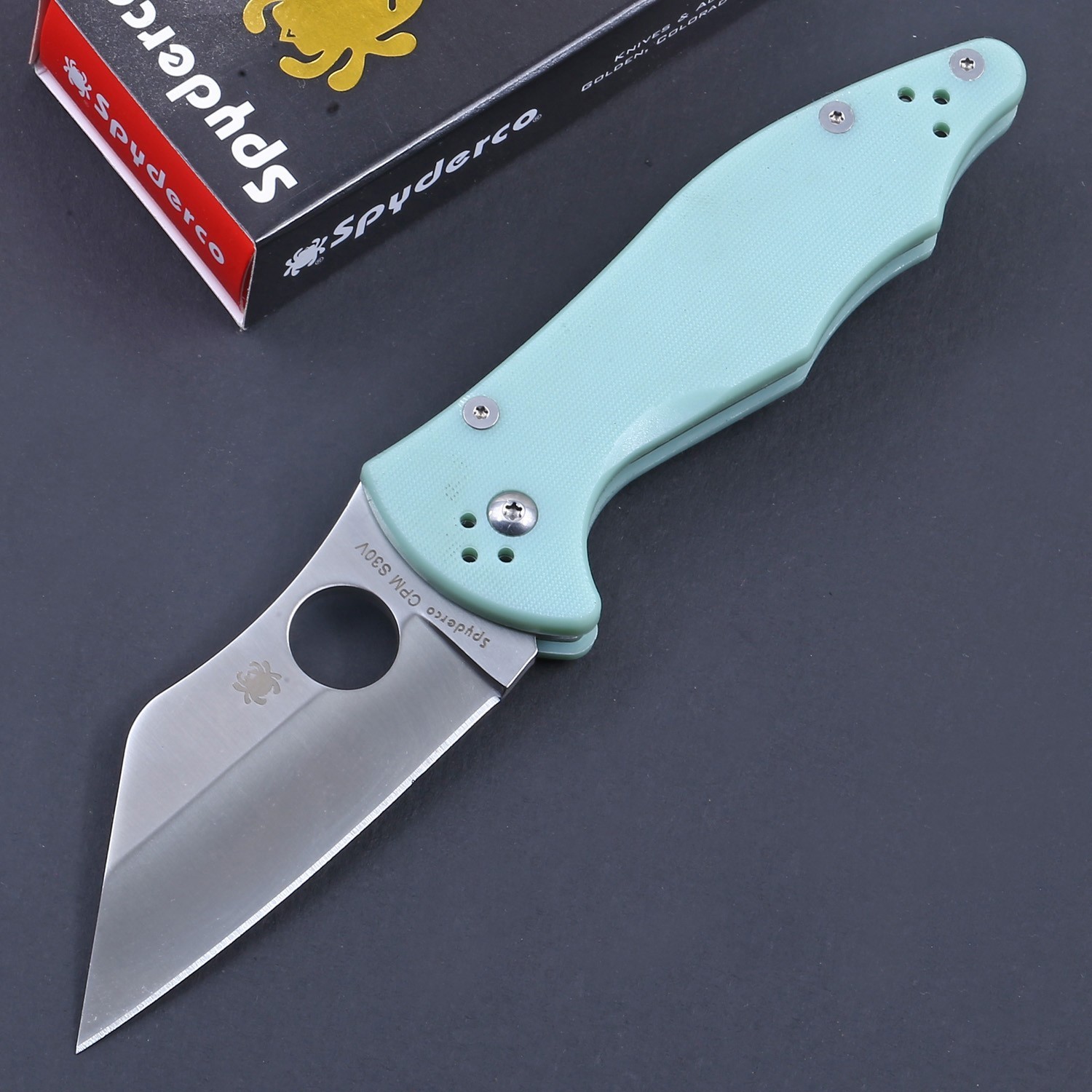 MicroJimbo Custom Jade G10 Handle Lock Back Tactical Pocket Knife Folding Knives