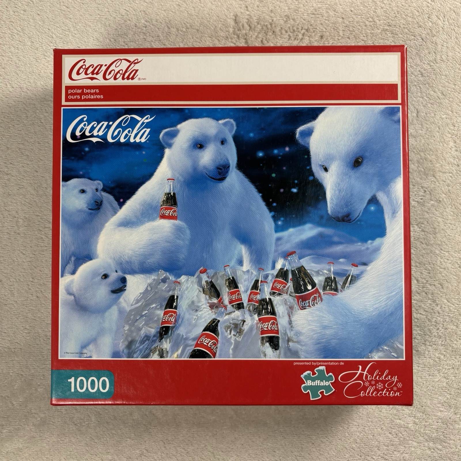 Coca-Cola Polar Bears Holiday Collection Jigsaw Puzzle 1000 Piece by Buffalo