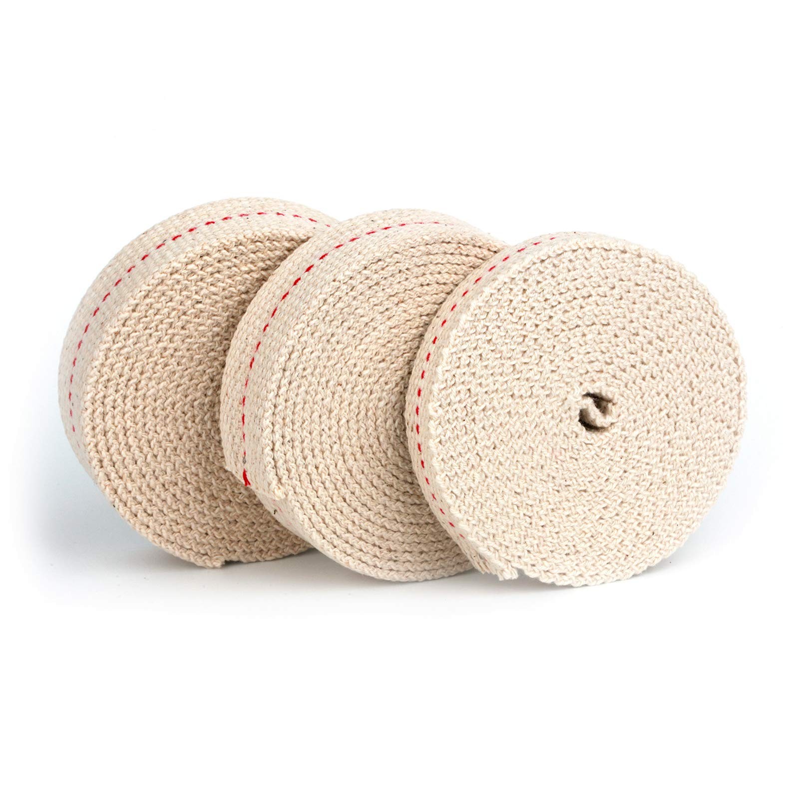 Flat Cotton Wick Rolls 3 Pack 1/2 3/4 7/8 Inch Oil Lantern Burner Replacement