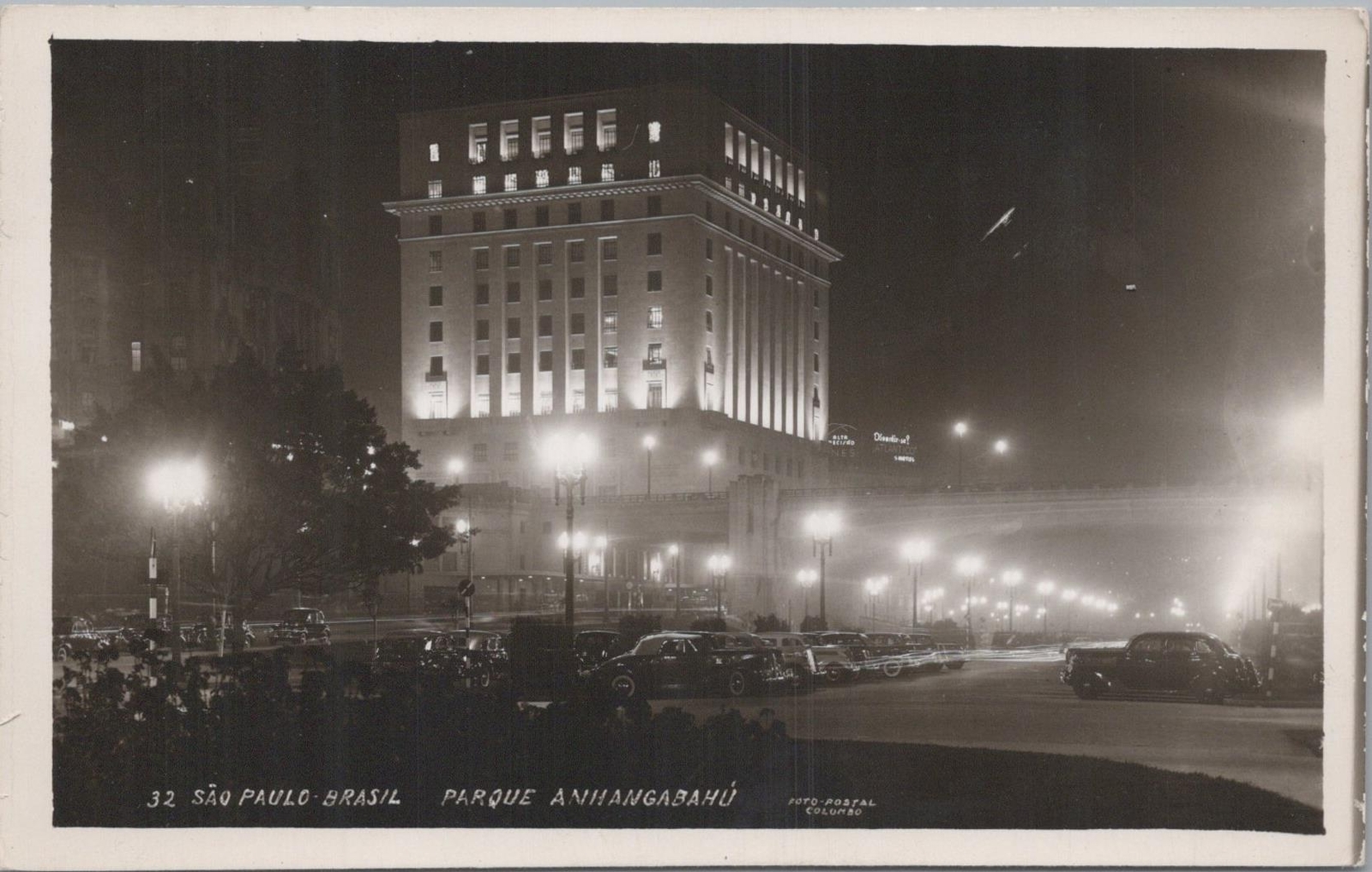 RPPC Postcard Parque Anhangabahú São Paulo Brazil
