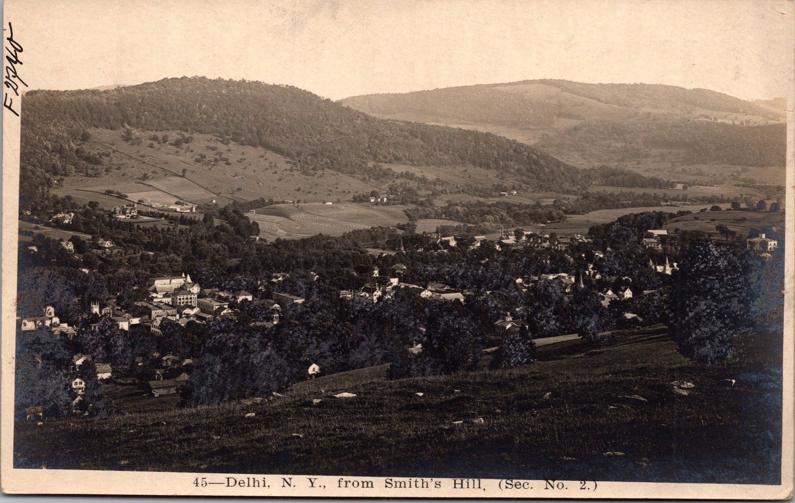 RPPC NY Delhi from Smith’s Hill secion 2 B.E. Pudney Publisher AZO