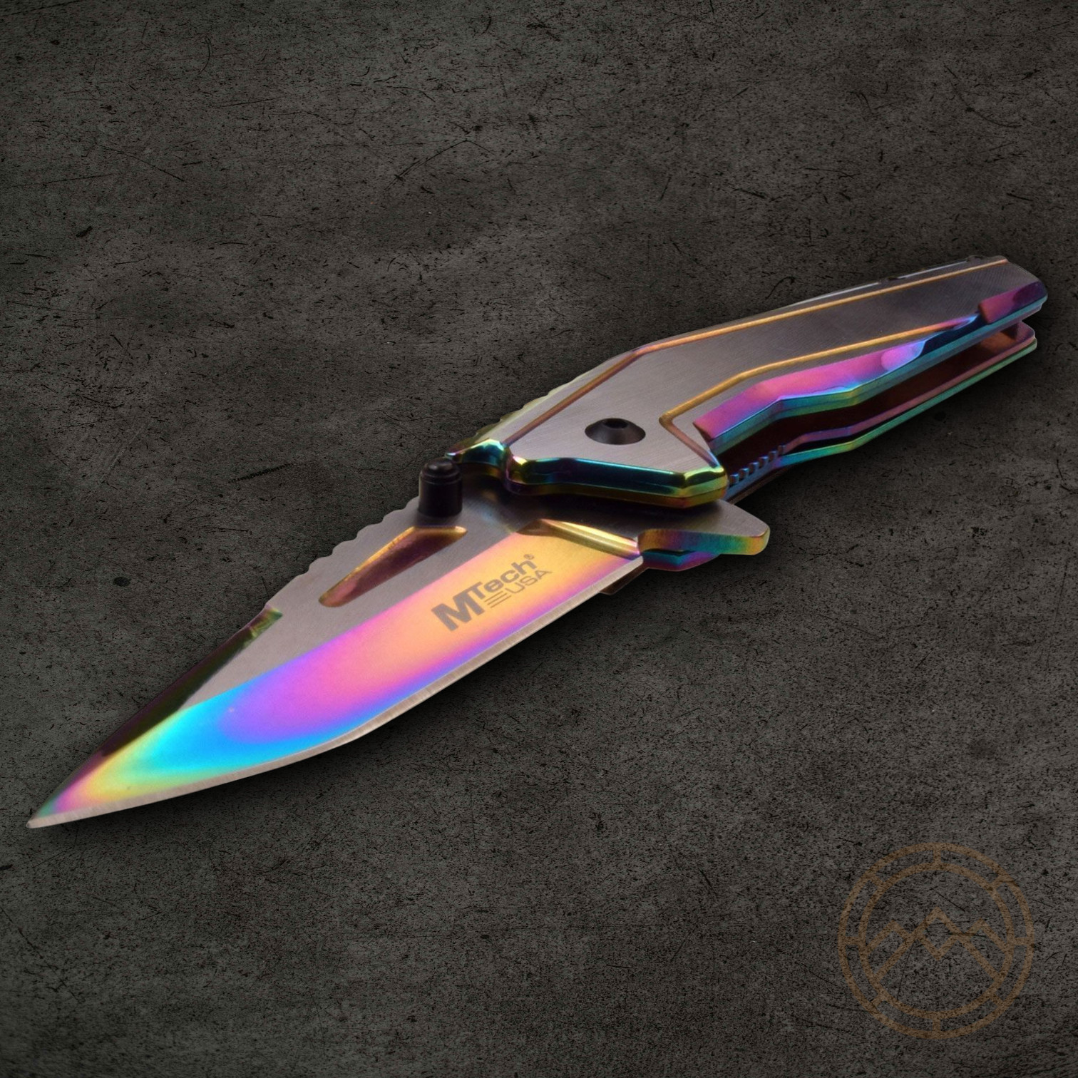 MTech Spectrum Assisted Linerlock Folding Knife 3″ Stainless Steel Construction