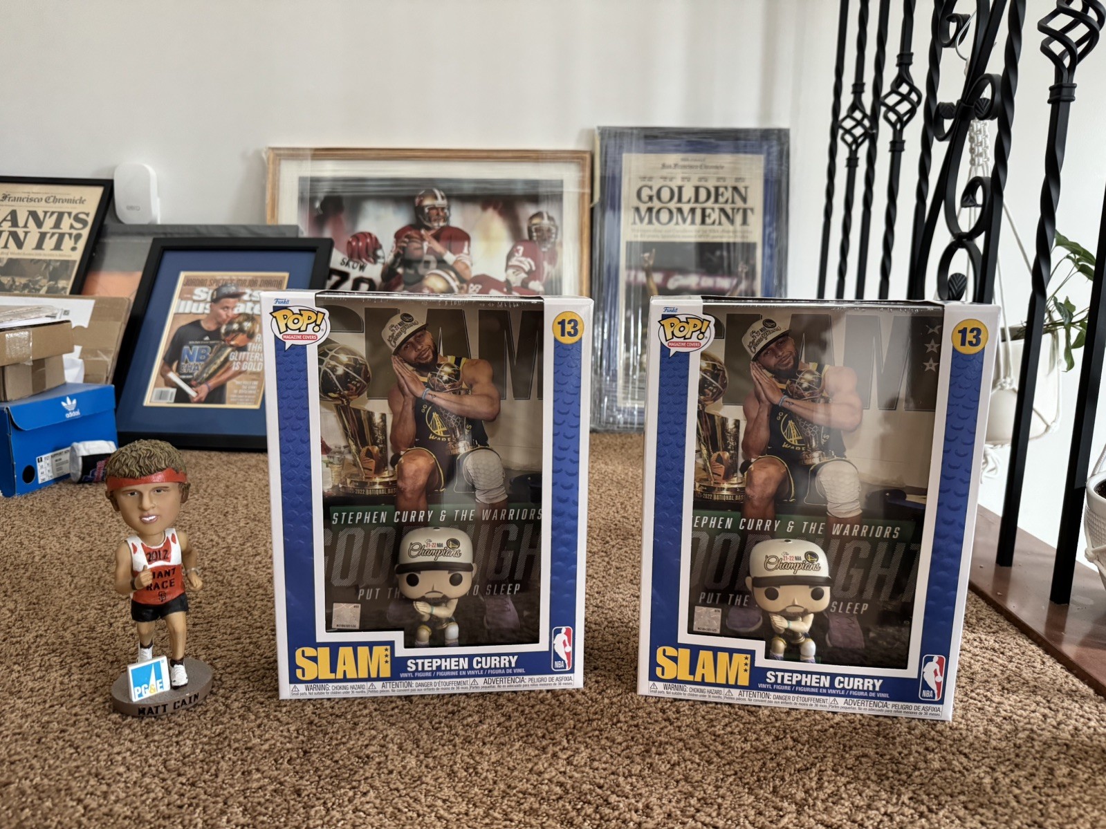 Funko Pop! SLAM Magazine Covers Stephen Curry #13 Warriors Champions night night