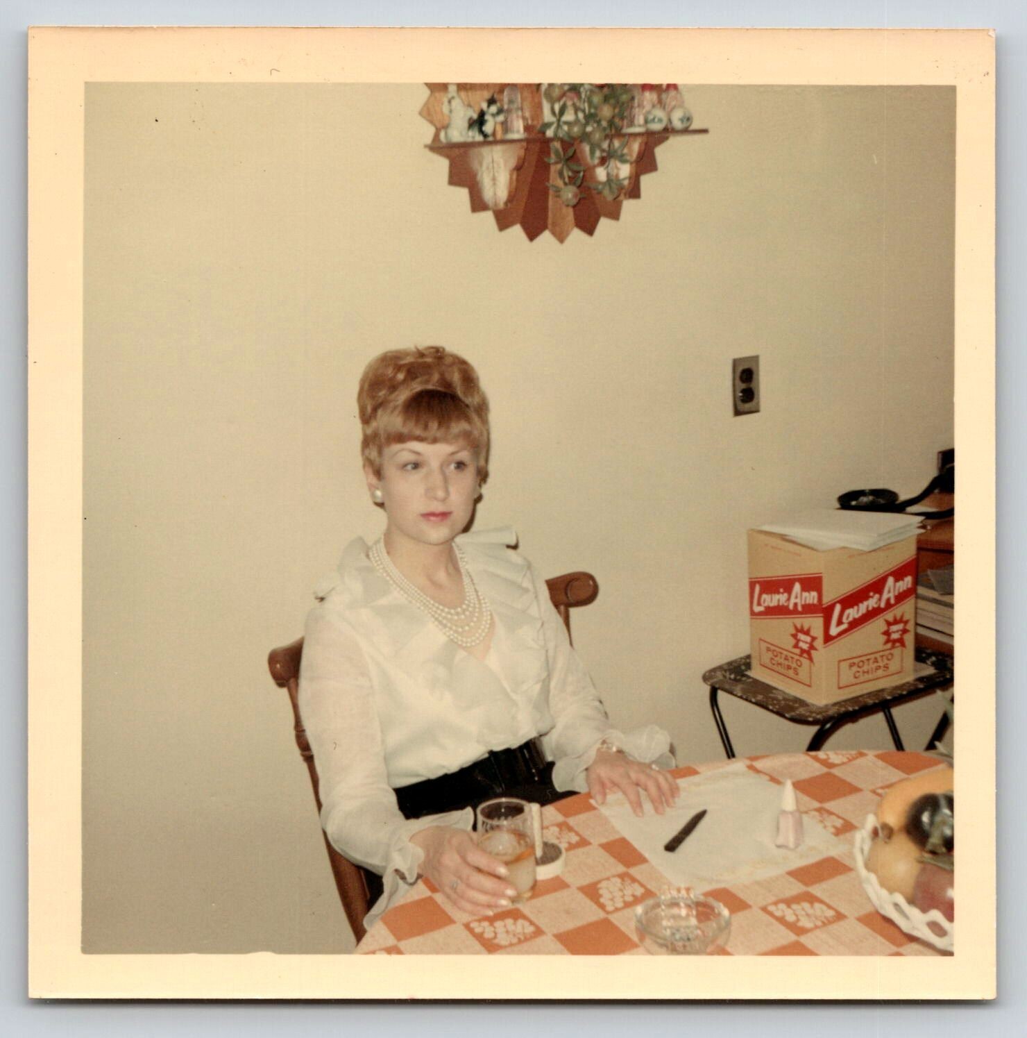 Photograph Picture Family Memories Vintage MCM Party Pretty Woman