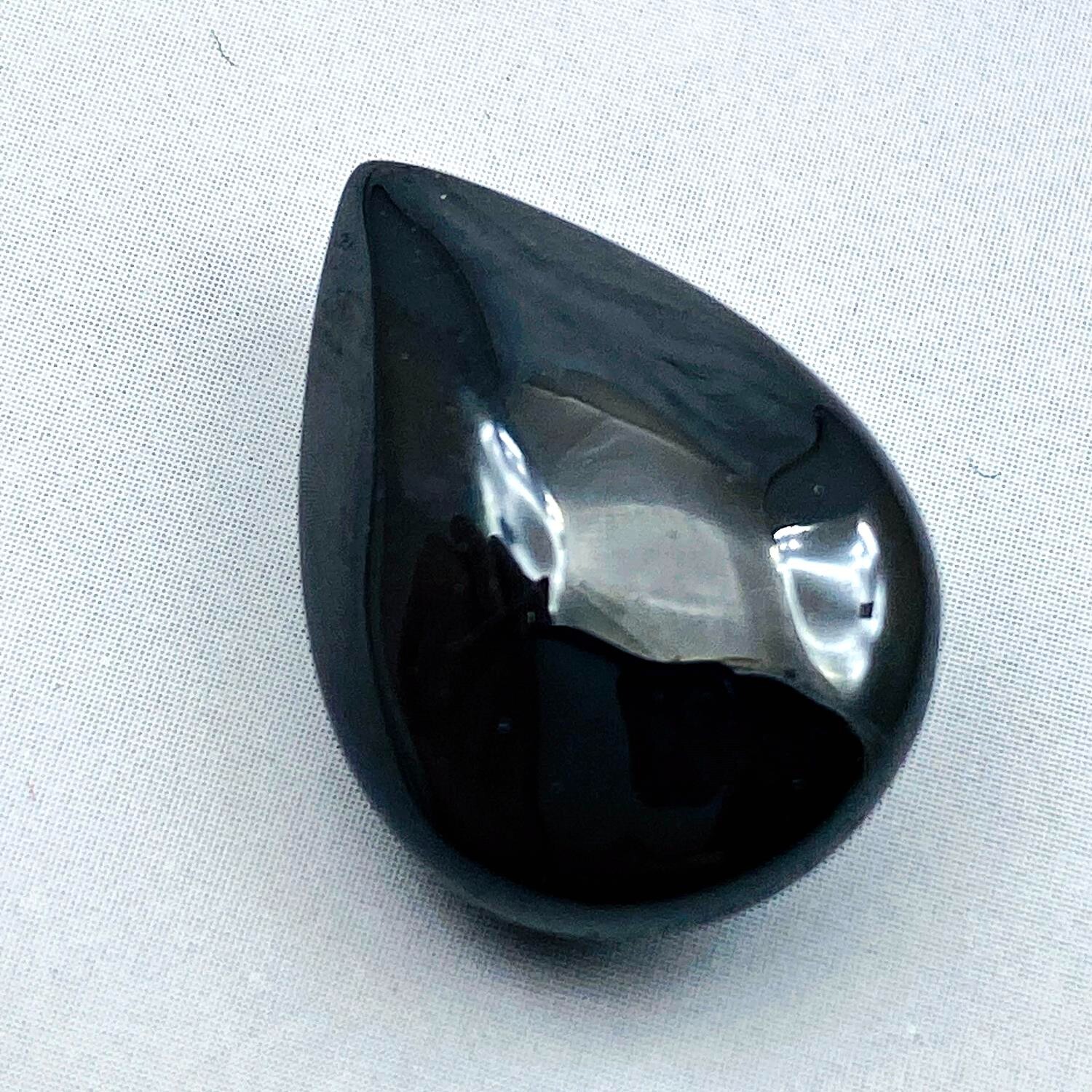 Naga Eye Leklai Black Kottipi Teardrop Protection Magic Stone Thai Amulet #17543