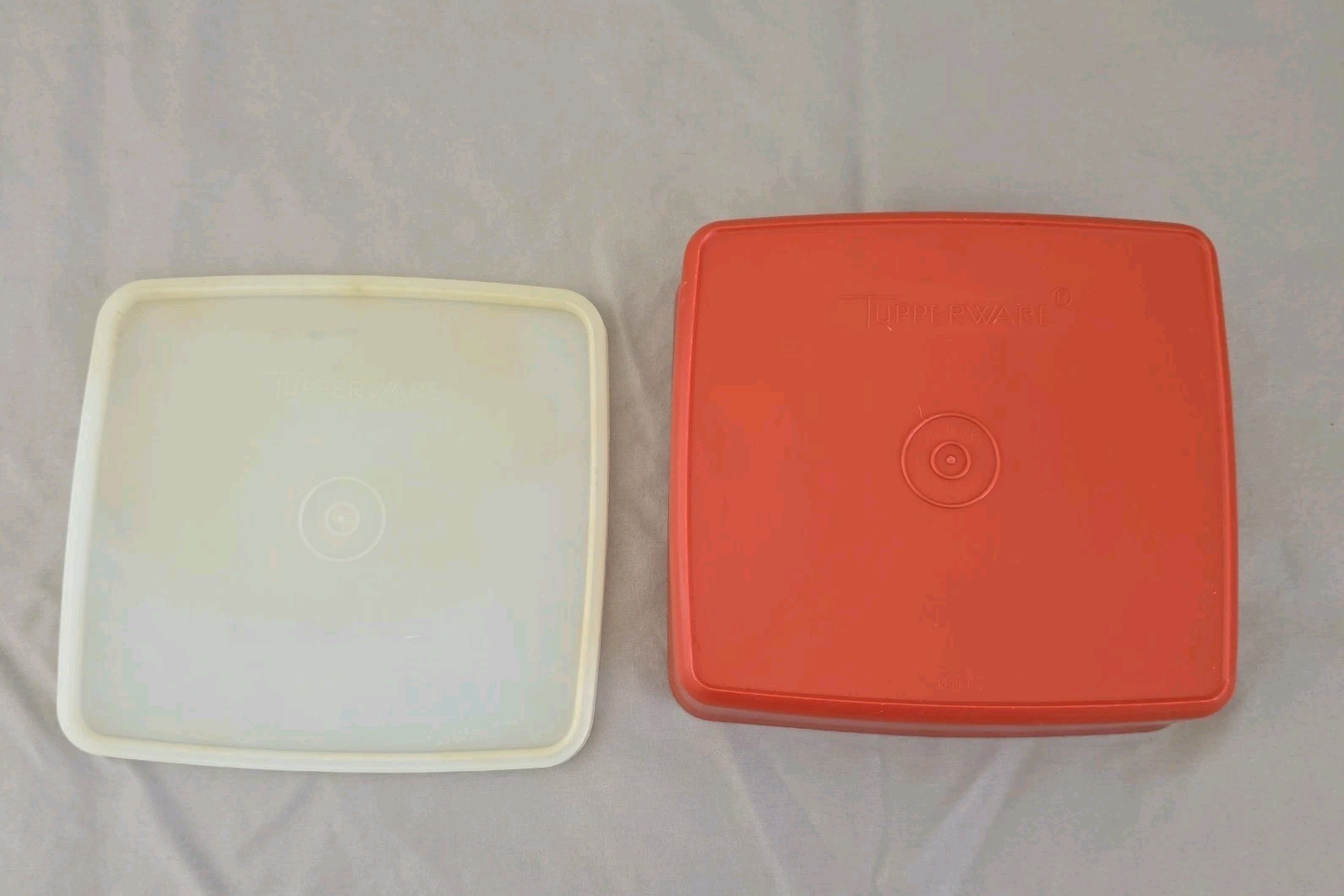 Vintage Tupperware Storage Containers Set in Paprika Red Lot of 14 with Lids
