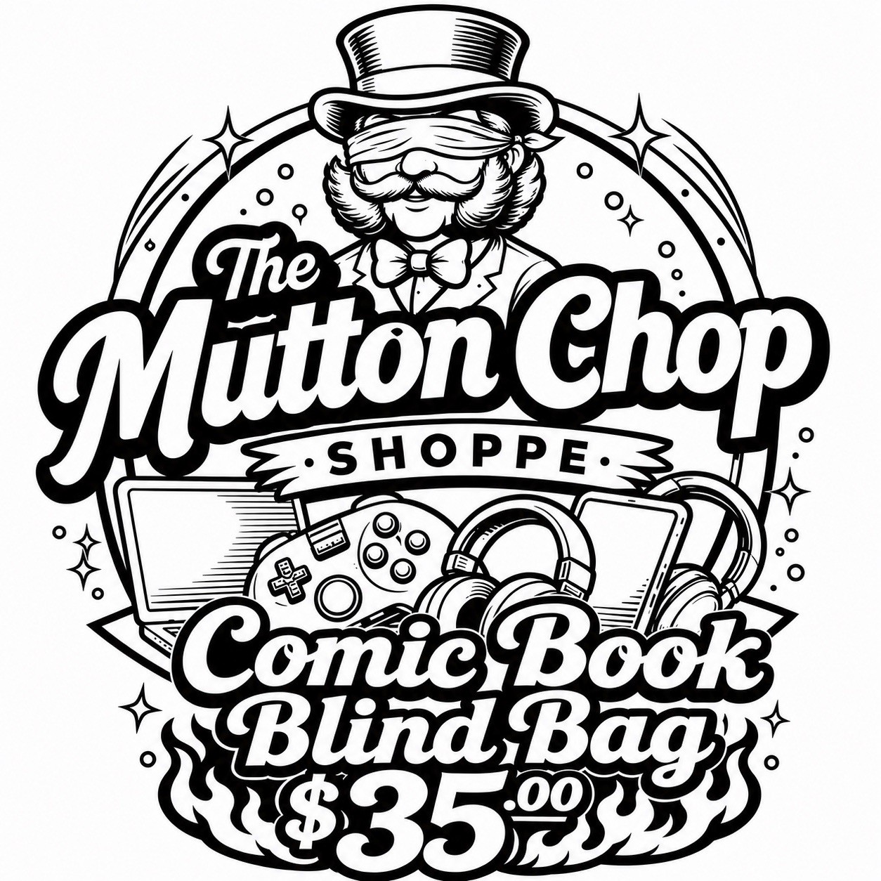The Mutton Chop Shoppe Comic Book Gold Blind Bag $35.00