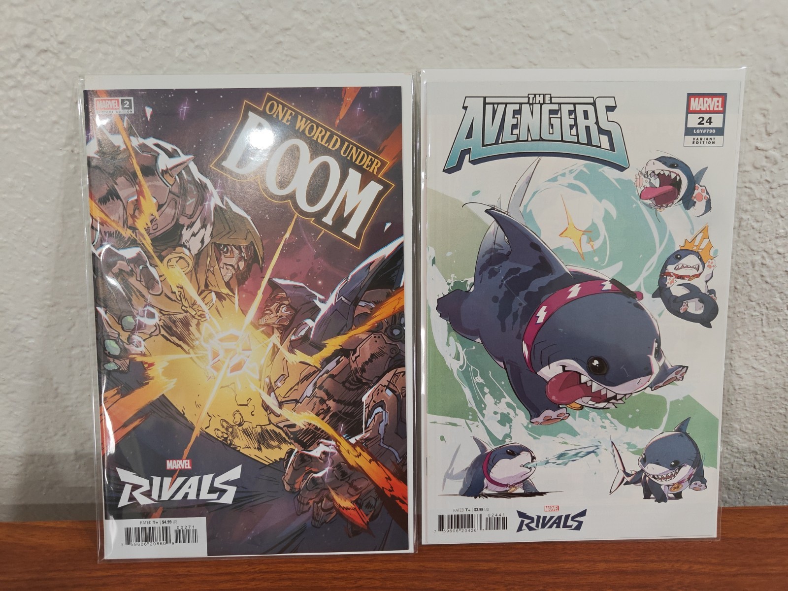Lot Of 2: Marvel Rivals Netease Comic Covers NM Featuring Jeff And Dr. Doom