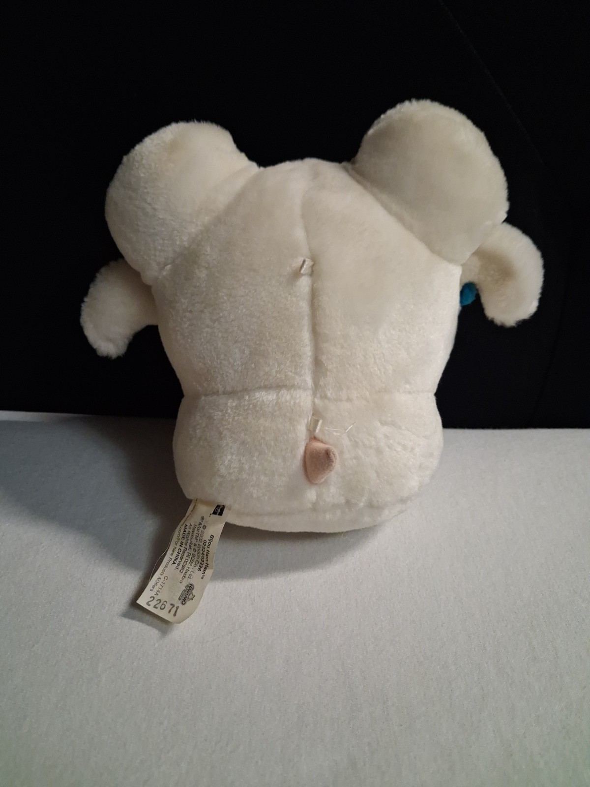 Hamtaro Bijou Hasbro Epoch 9” Ham-Ham 2002 Stuffed Animal Plush White Vintage