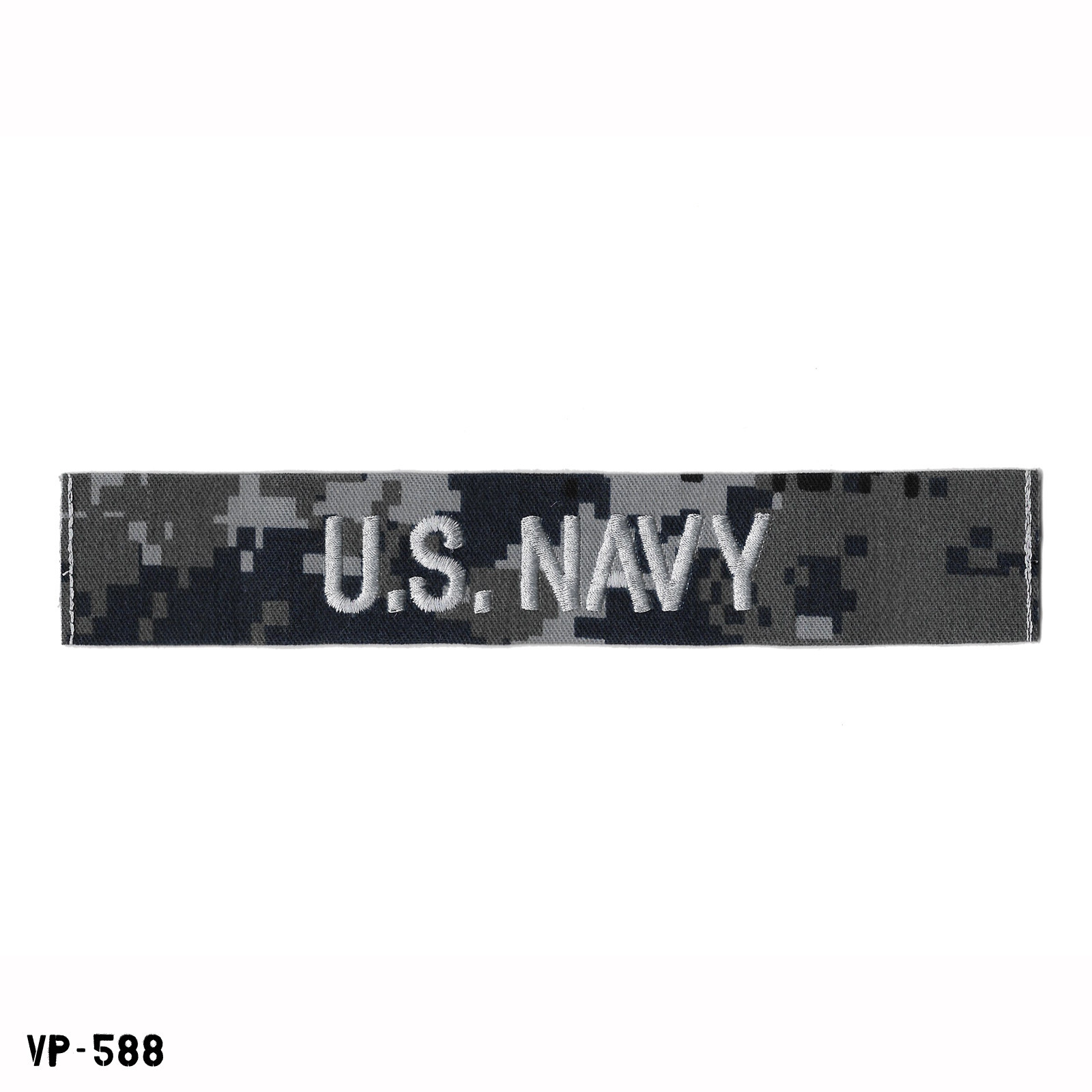 USN BDG NWU Blue Digital Camo “U.S. NAVY” Tape Enlisted Patch ~ NOS Vanguard USA