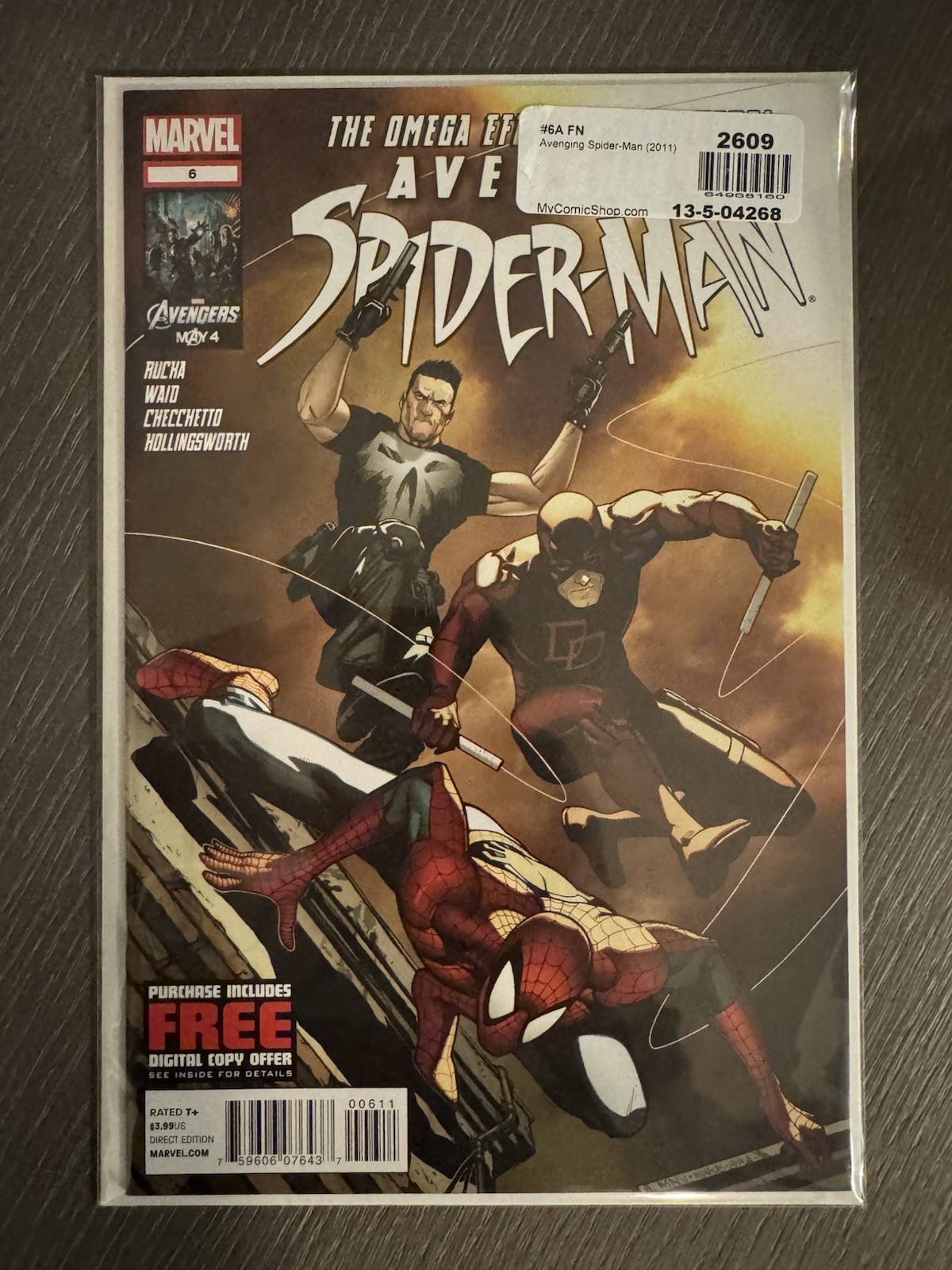 Avenging Spider-Man #6 A MARVEL McNiven VF 2012 SPIDER-MAN 4 Movie CUT SCENE