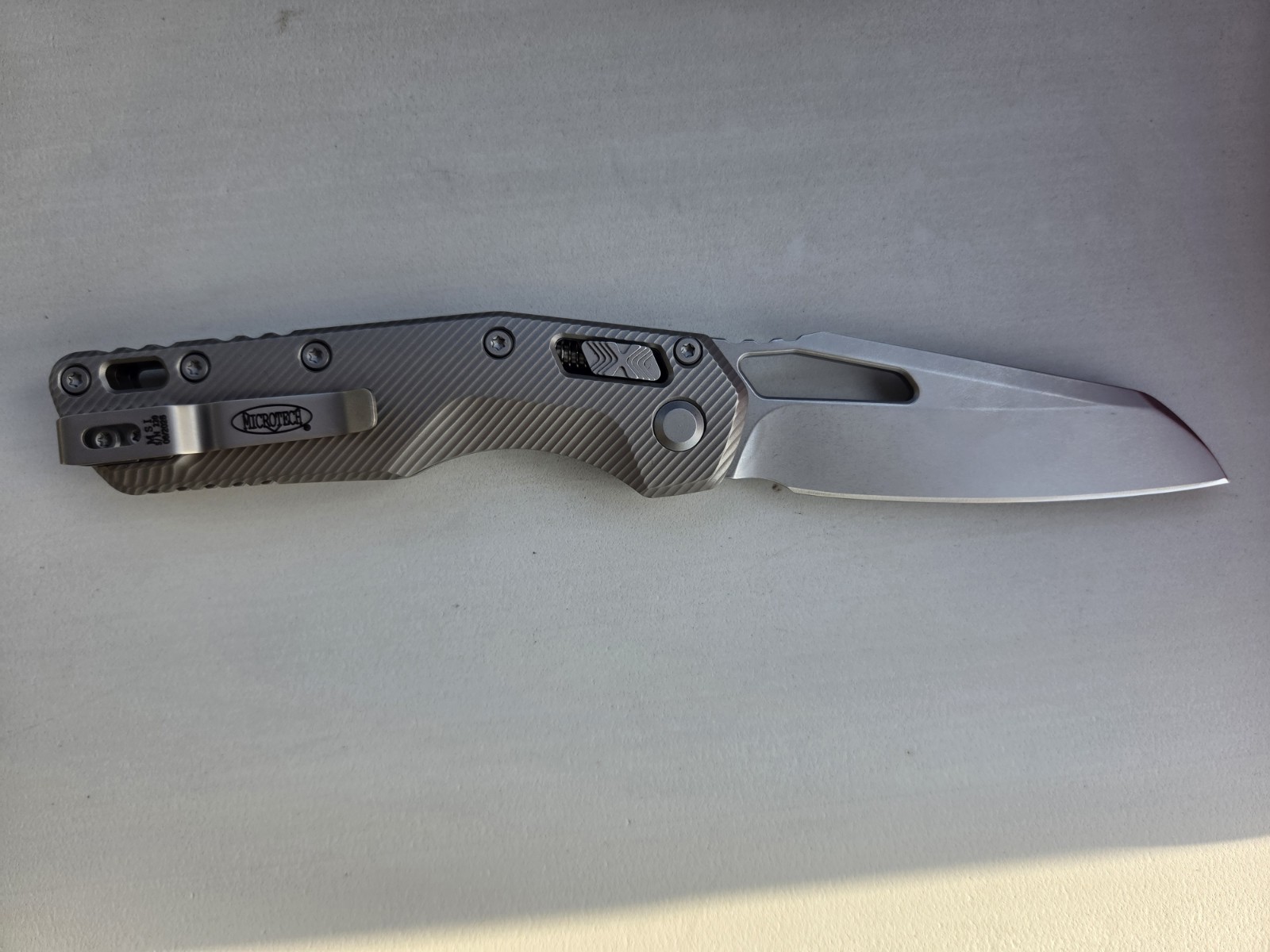 Microtech Knives MSI RAM LOK Fluted Natural Clear Apocalyptic Standard M390MK…