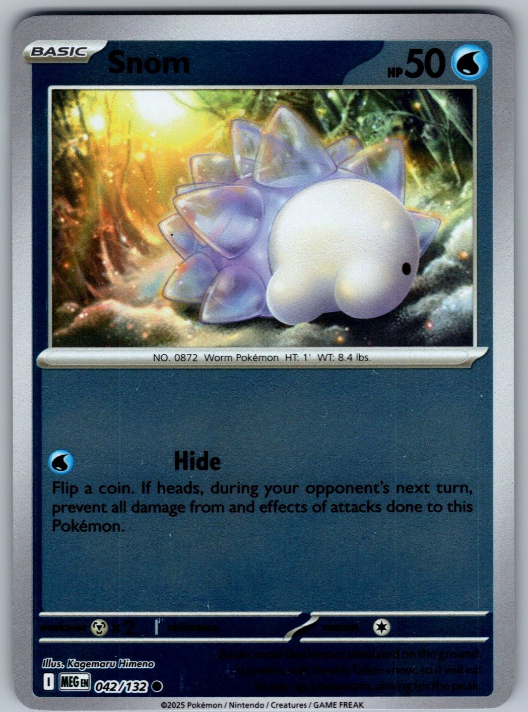 Snom 042/132 Mega Evolution Pokemon Reverse Holo