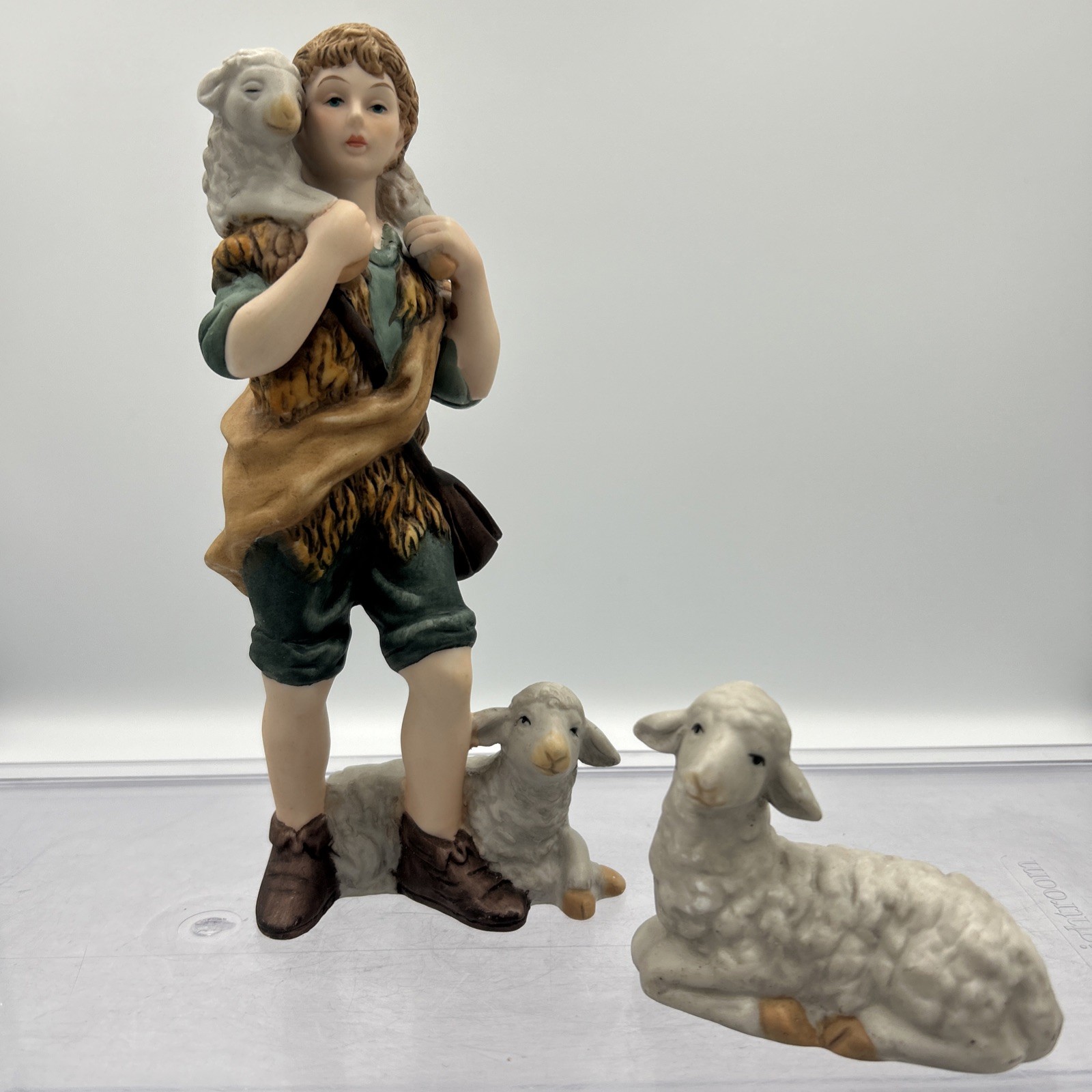 Kirkland Signature Nativity Replacement 75177 Shepherd Boy and Lamb Sheep 6.5″
