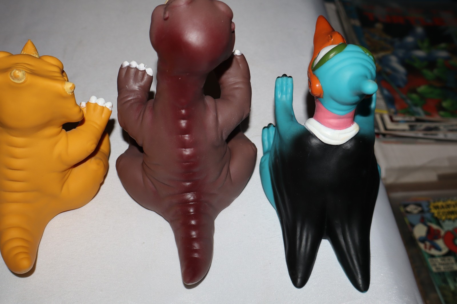 1988 Land Before Time Hand Puppets Complete Set 6 Pizza Hut VTG Dinosaurs toys